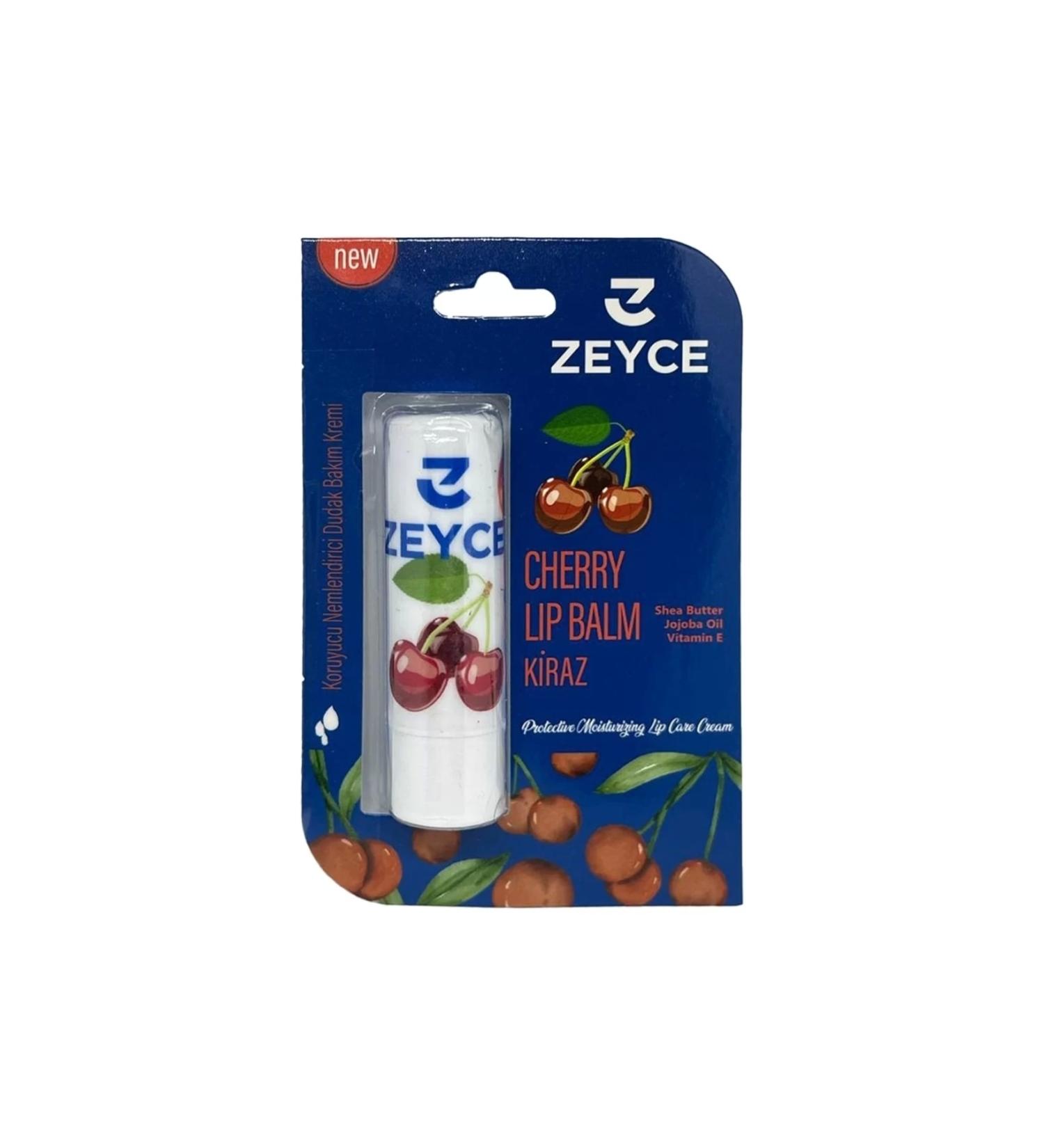 ZEYCE Cherry Lip Care Cream 4.8gr Cherry Lip Care Moisture Cherry Lip Balm with Natural Oils