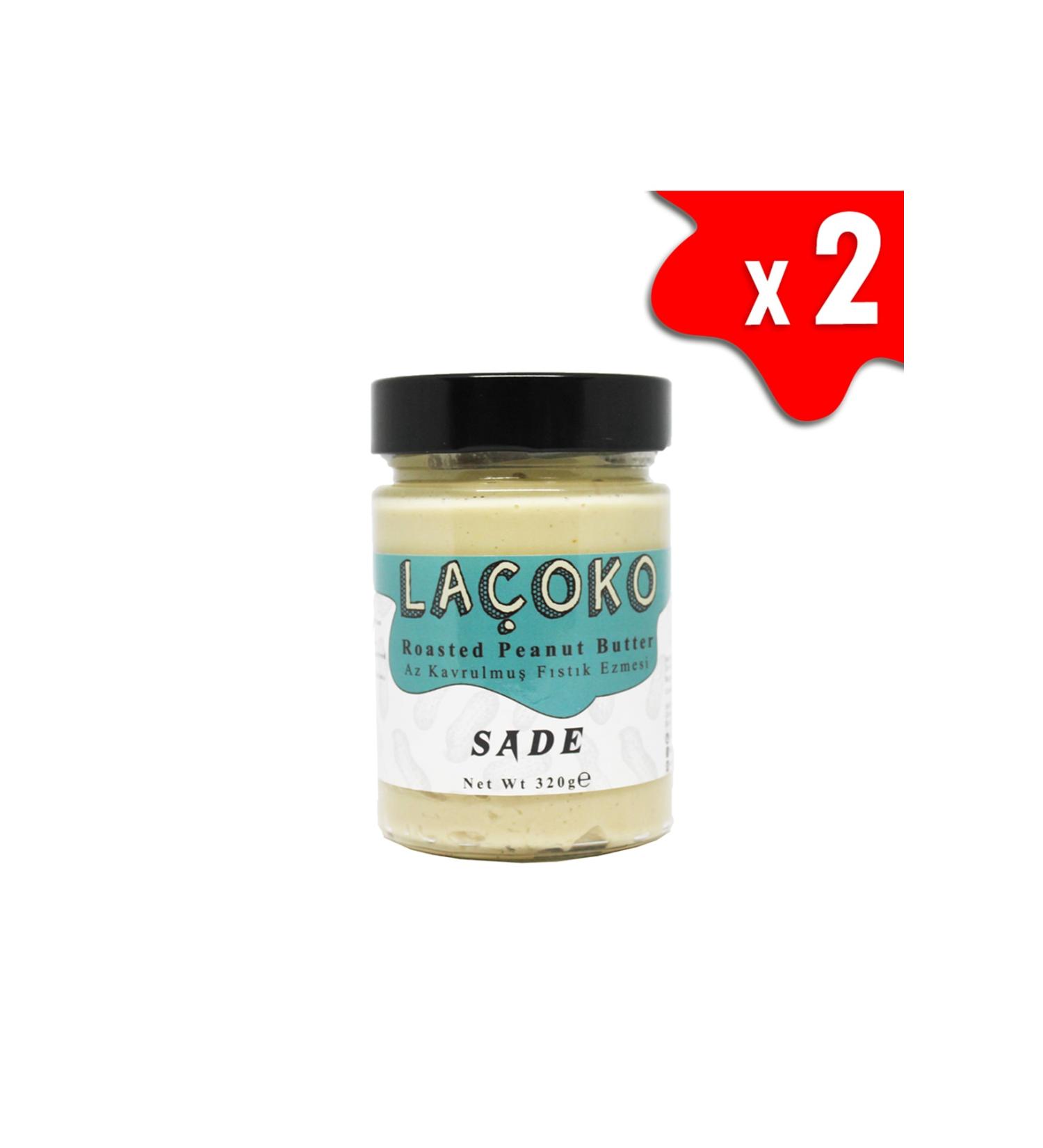 LA OKO 640 Grams Sugar-Free Additive-Free Gluten-Free Vegan Natural Lightly Roasted (Raw) Peanut Butter