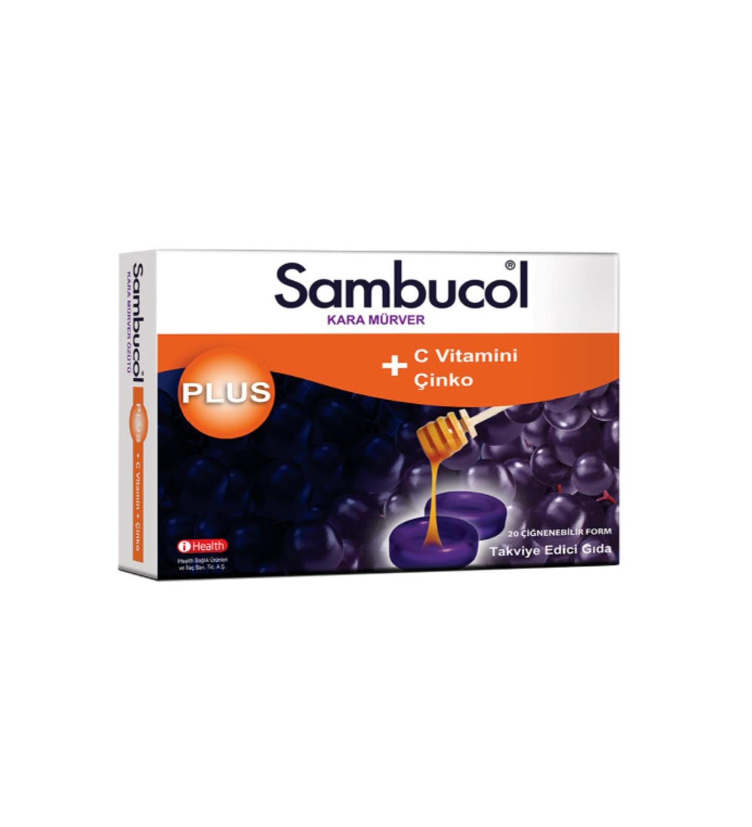 IHealth Sambucol Plus Black Elderberry Extract 20 Pastilles