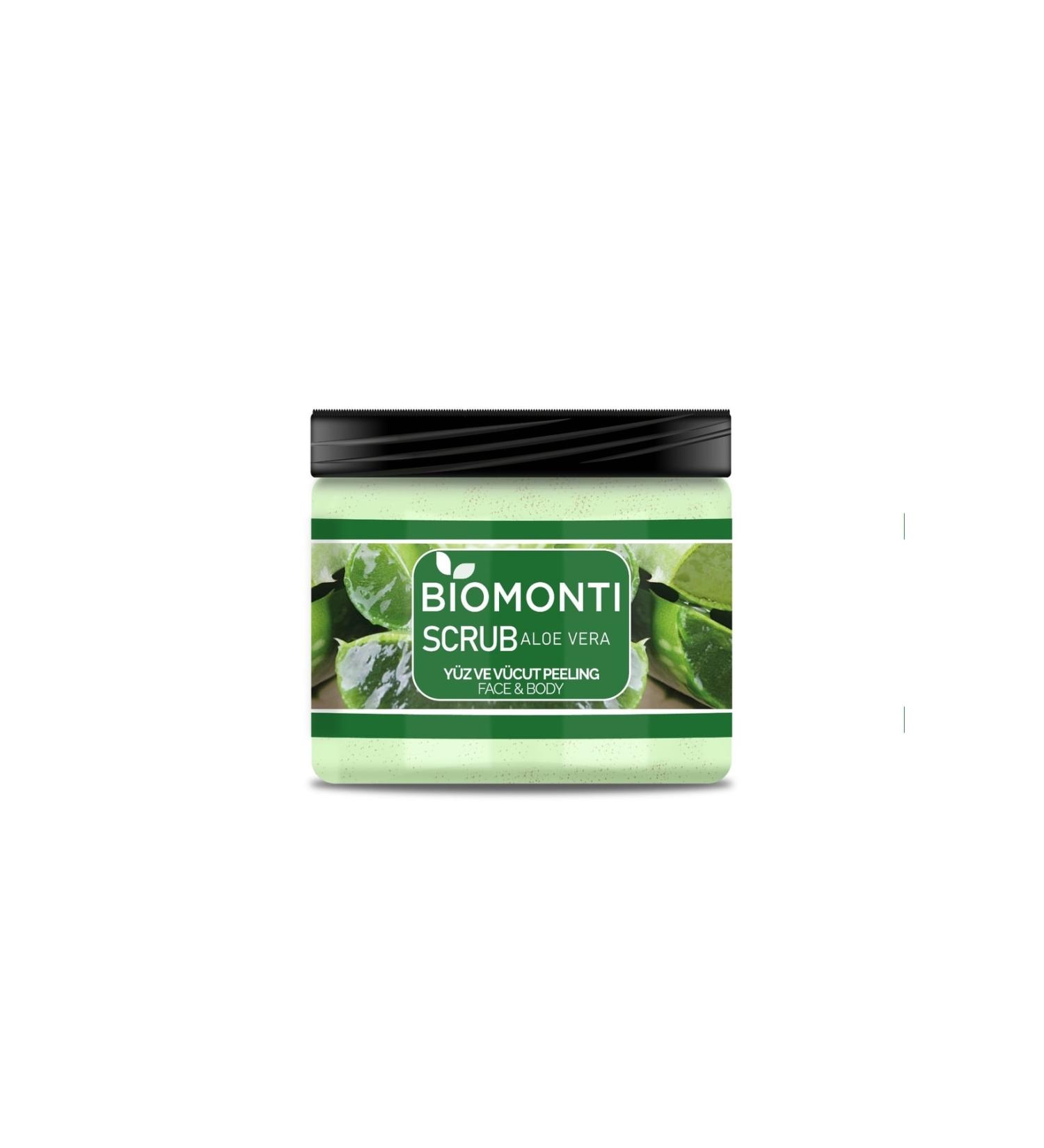 BIOMONTI Scrub Aloe Vera Face and Body Peeling 500ml