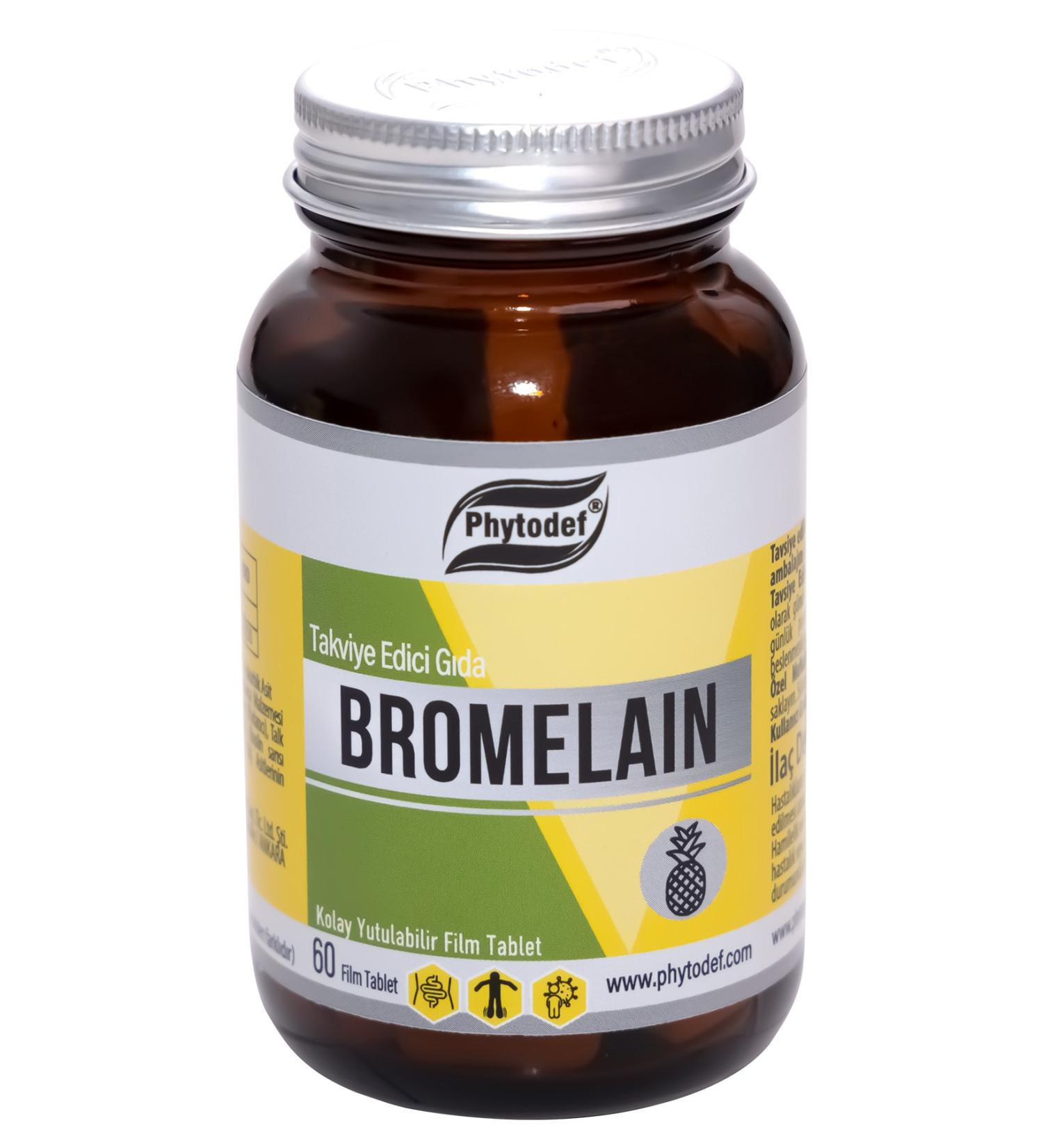 Phytodef Bromelain & Vitamin C - 60 Tablets - Buy Online on GoSupps.com