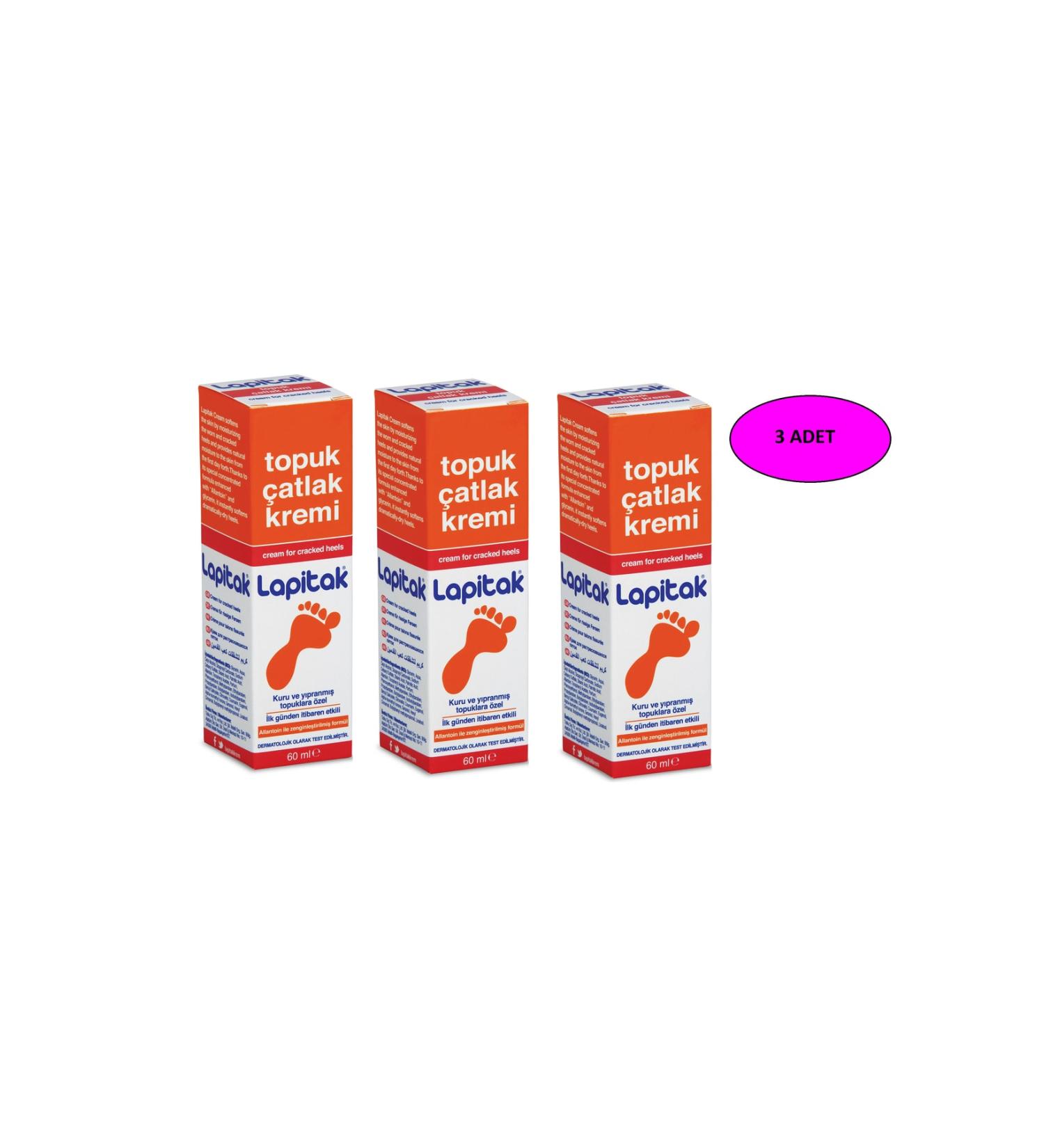 Lapitak Heel Crack Cream 60 Ml 3-Pack