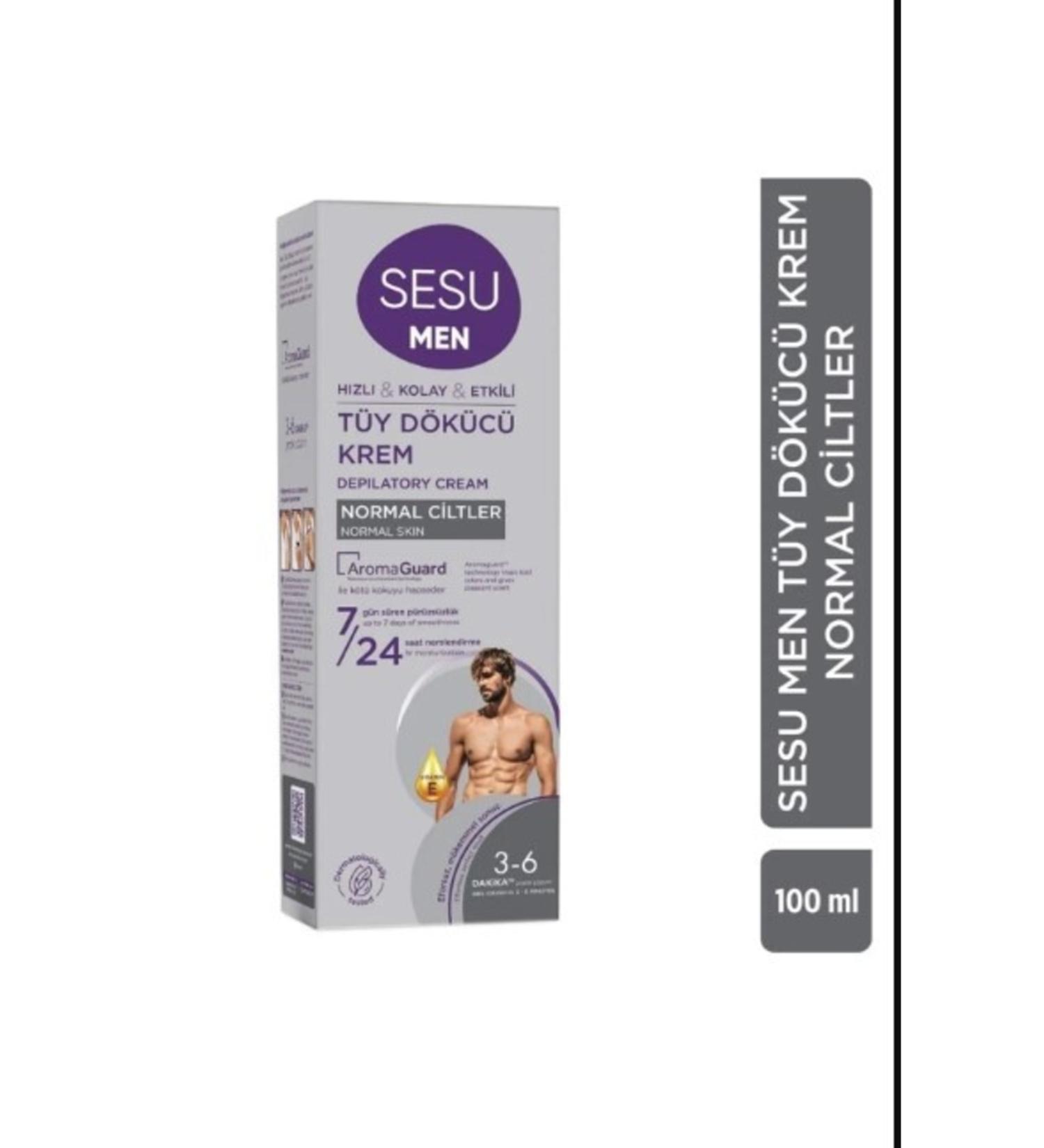 Sesu Hair Removal Cream for Men Normal Skin 100 ml