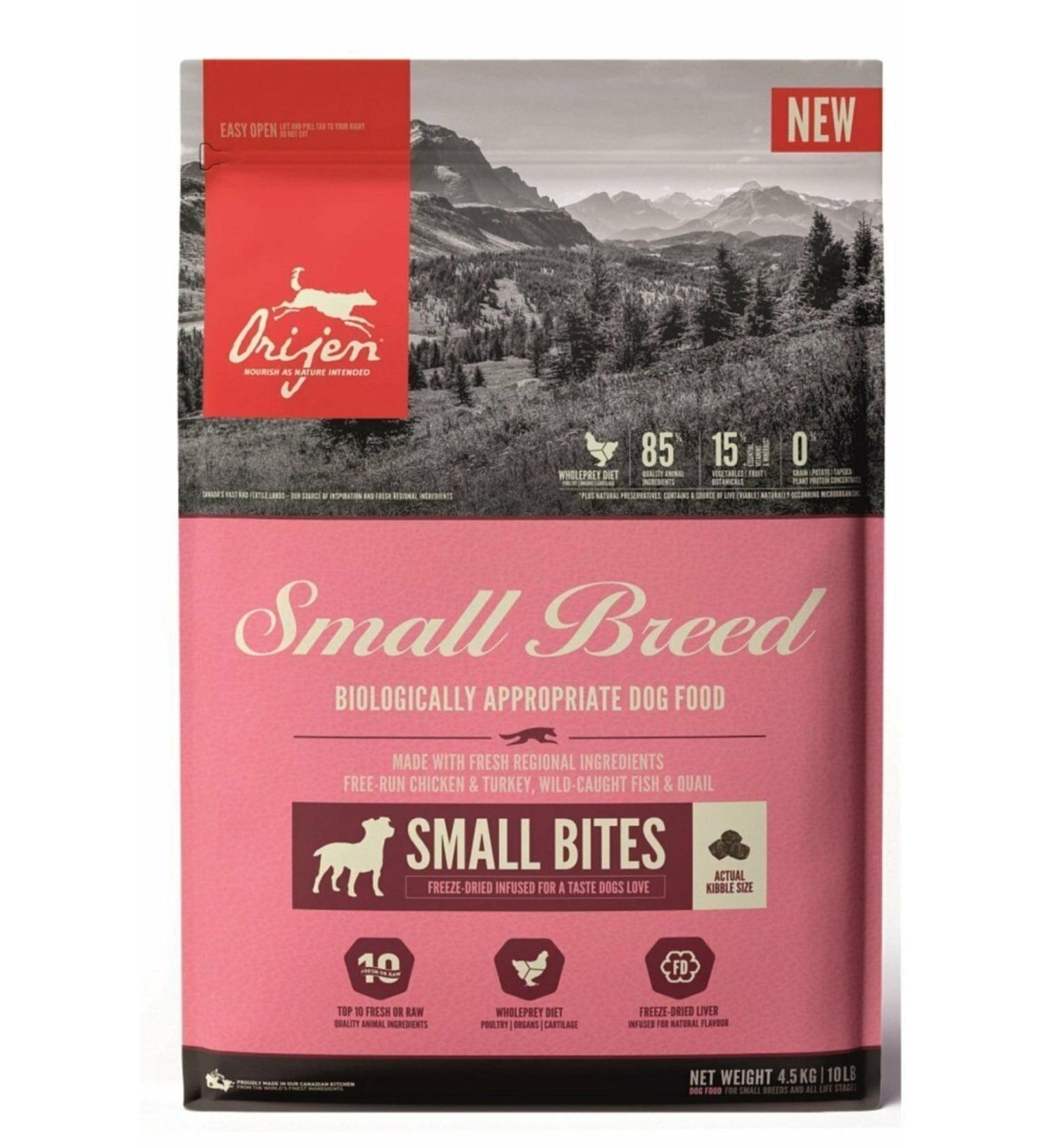 Orijen Small Breed Puppy & Adult Dog Food 4.5kg