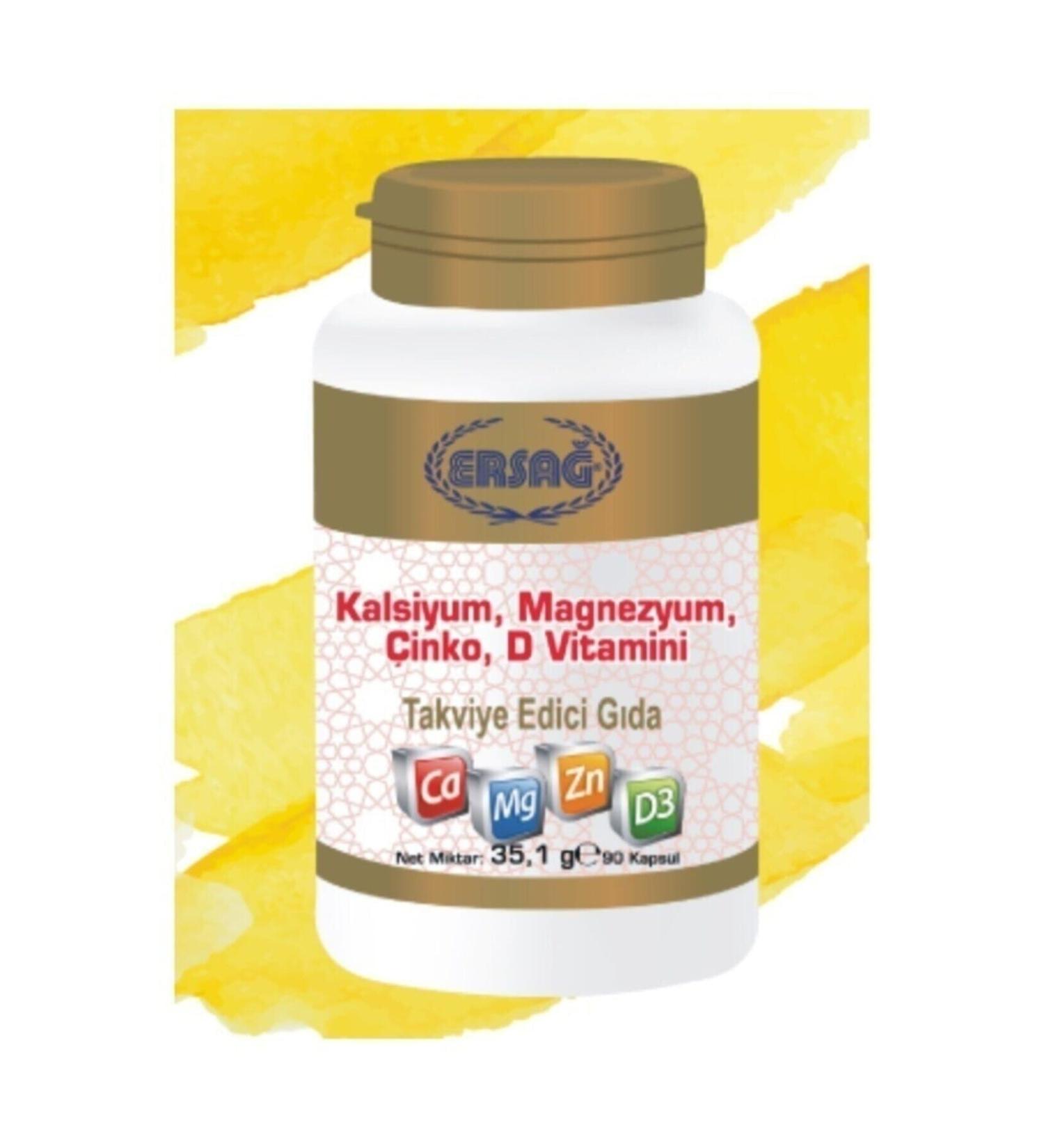 Ersa Calcium Magnesium Zinc Vitamin D Supplement
