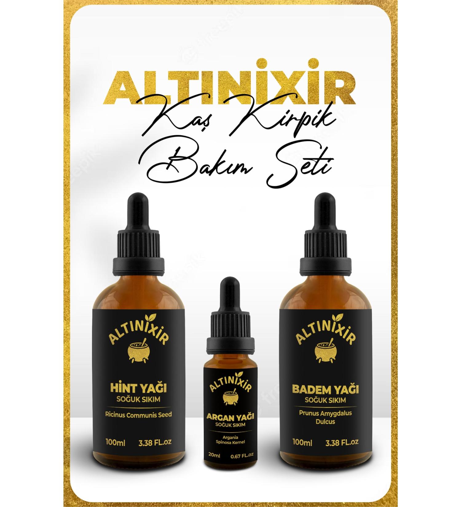 ALTINIXIR Eyebrow Eyelash Care Set (castor almond argan) - Buy Online on GoSupps.com