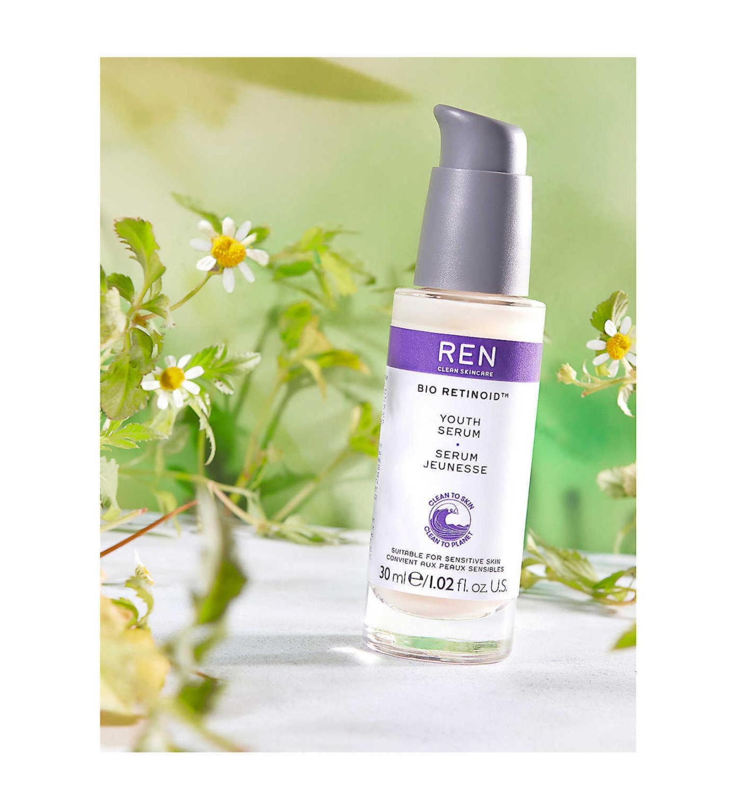 REN CLEAN SKINCARE S rum Jeunesse Bio Retinoid 7-Day Use Fine Line and Wrinkle Reducing Skin Serum 30 ml