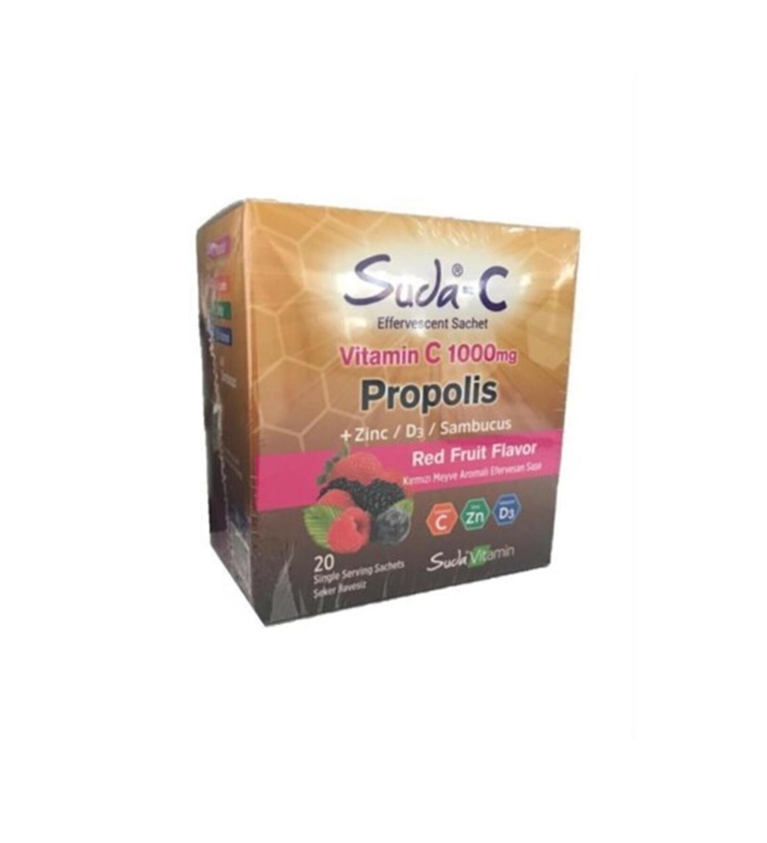 Suda Collagen Suda-c Vitamin Suda-c 1000 Mg Propolis
