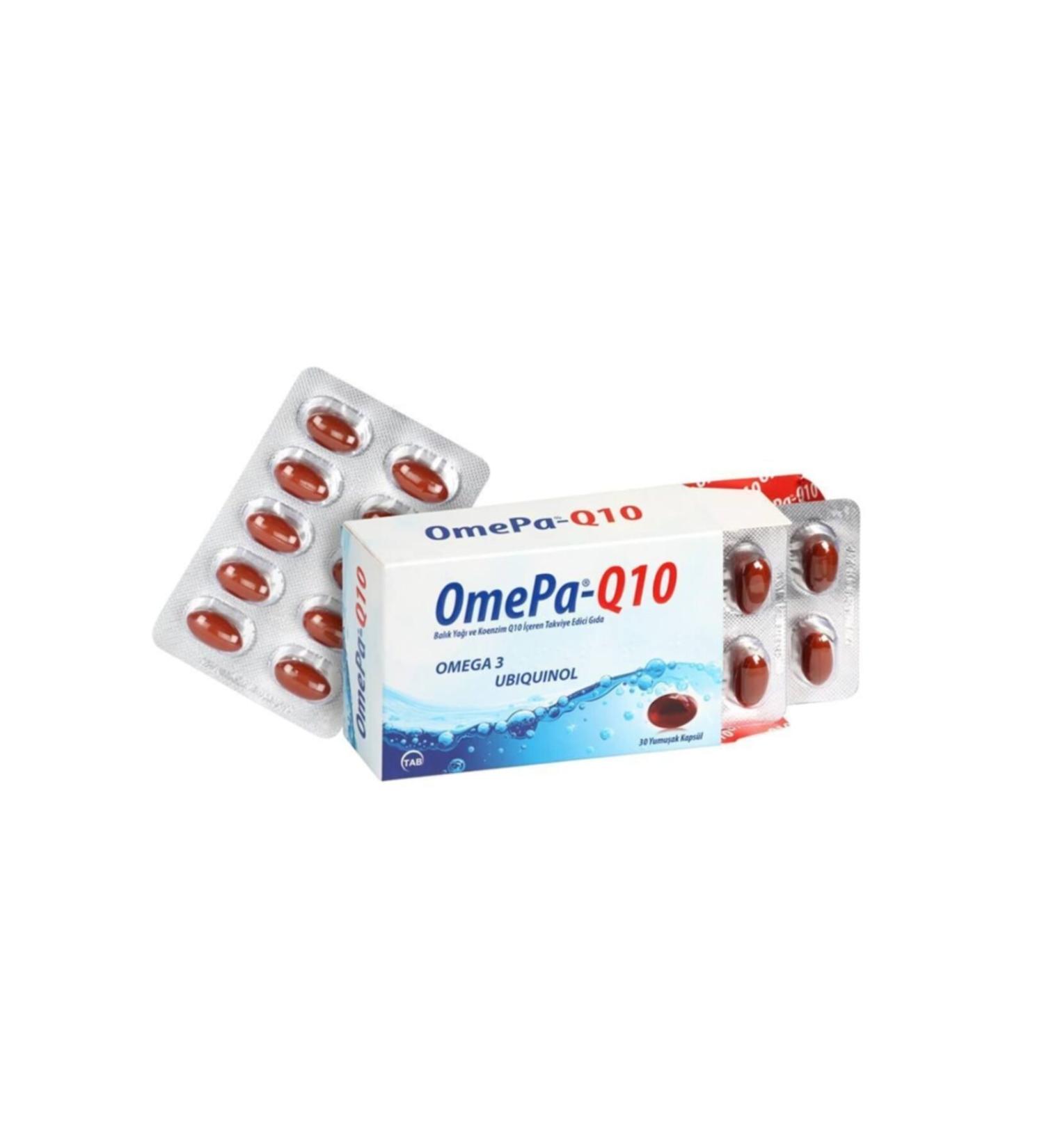Omepa Skt:07/2021 Omepa-q10 Omega3 Ubiquinol 30 Capsules