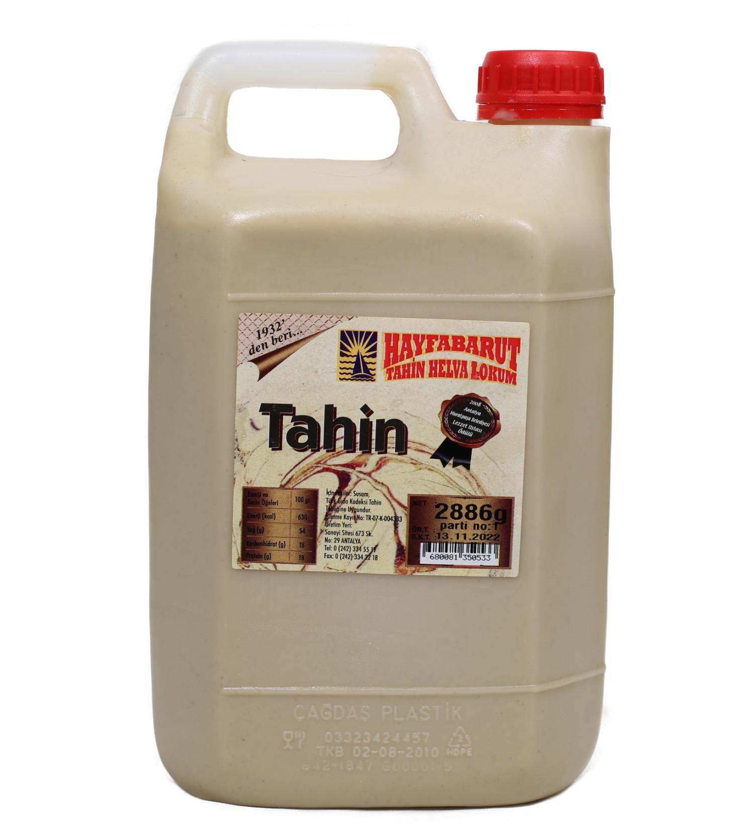 Hayfabarut Stone Mill Tahini 2886gr