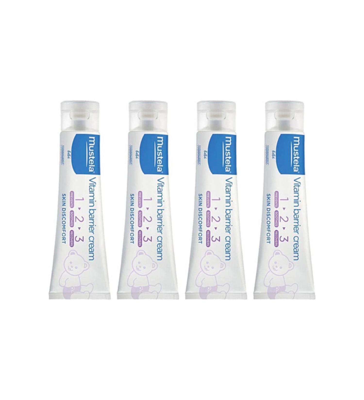 Mustela Vitamin Barrier 1-2-3 Diaper Rash Cream 100 Ml X4 Pieces