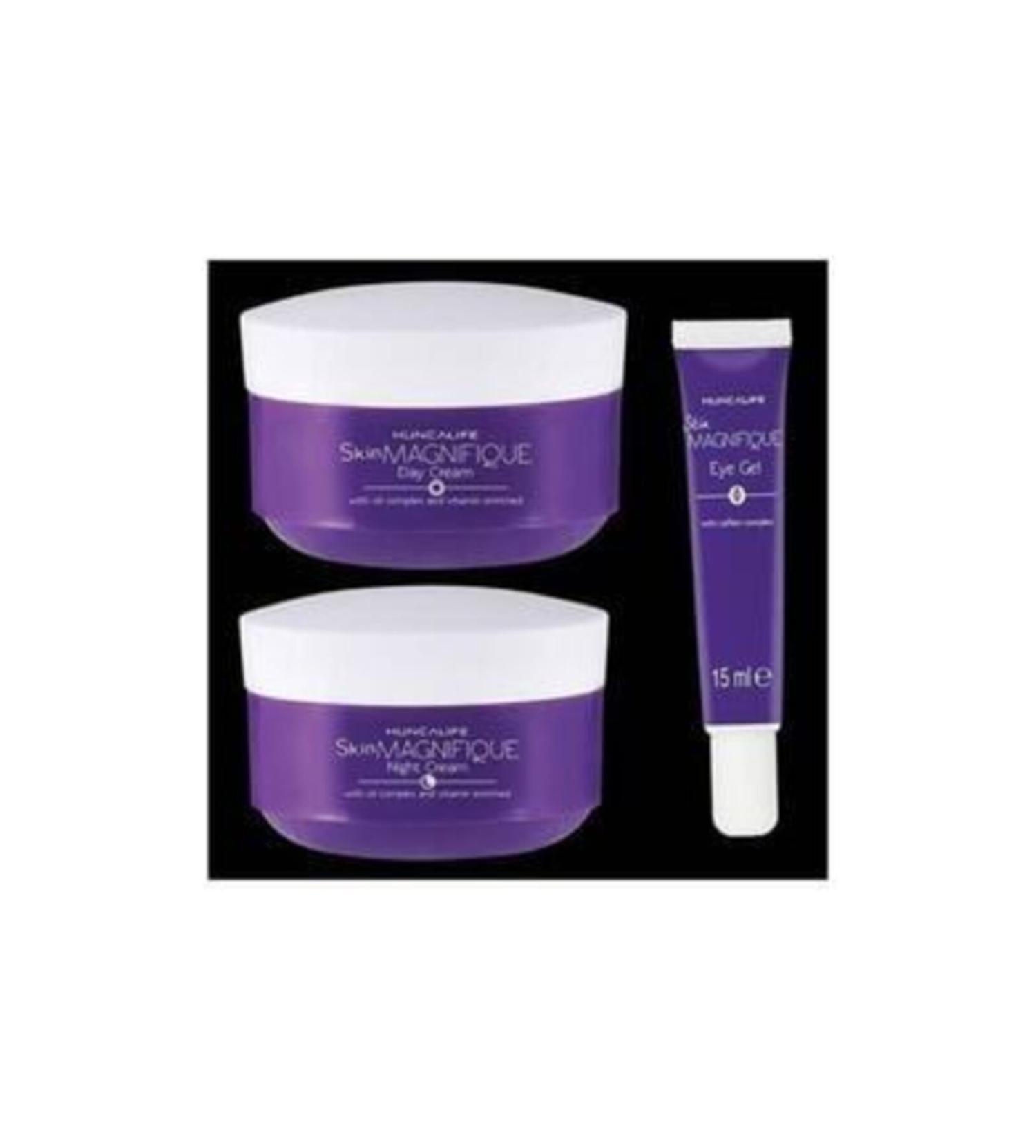Huncalife Skin Magnifique Eye Gel 15 ml Day Cream 50 ml Night Cream 50 ml