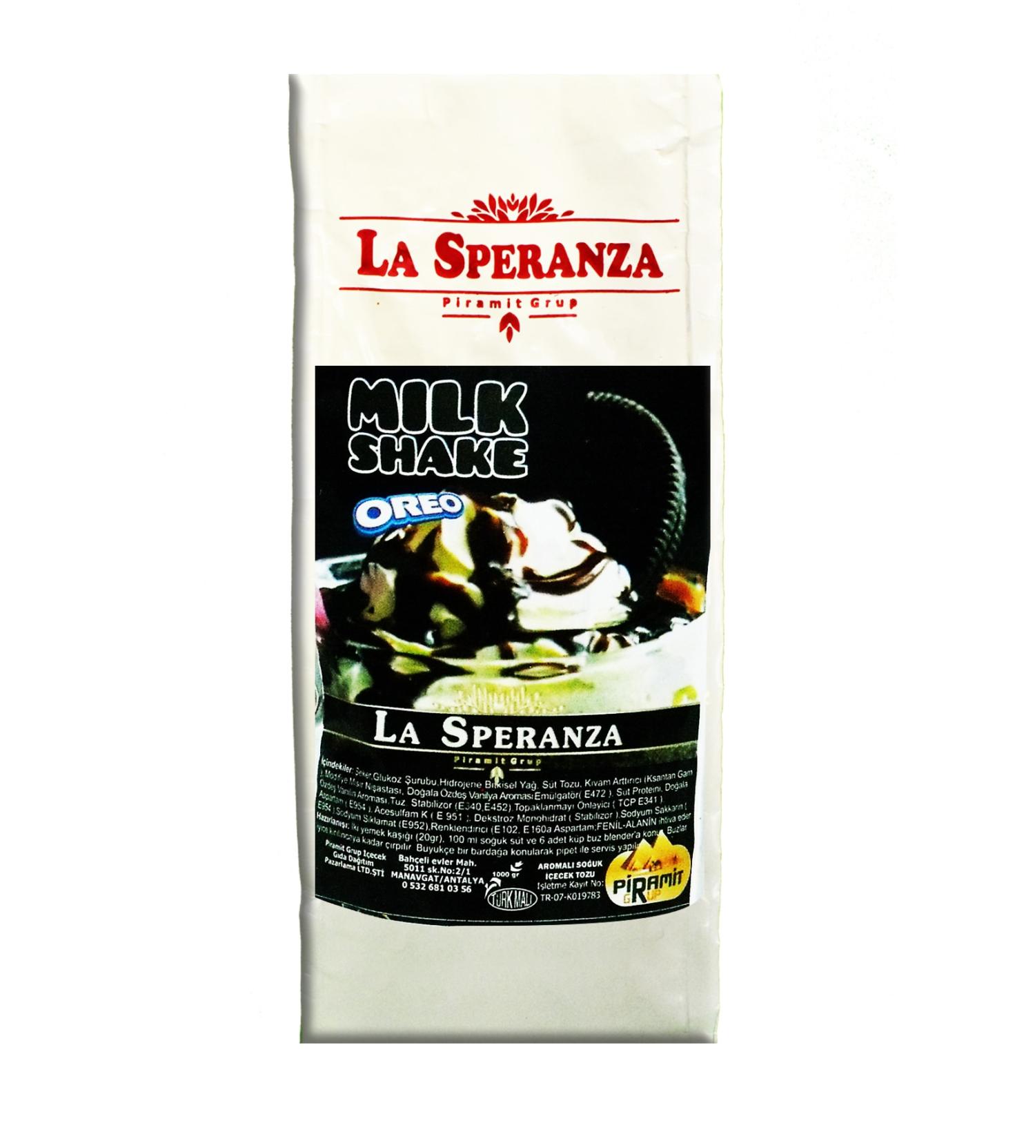 La Speranza Oreo Milkshake and Frappe Drink Powder Economic Bag 1000 gr