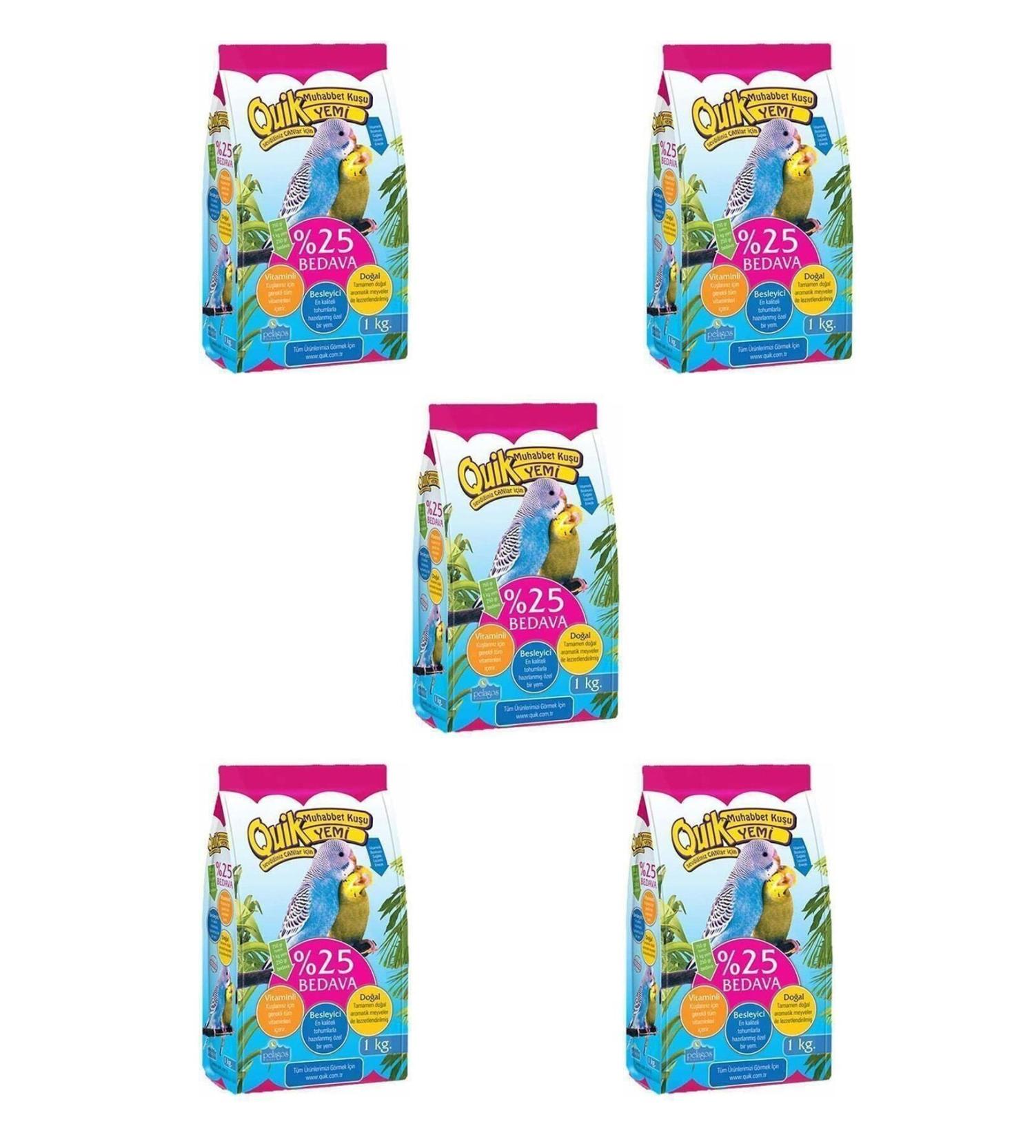 Quik Budgie Food 1 Kg X 5 Pieces