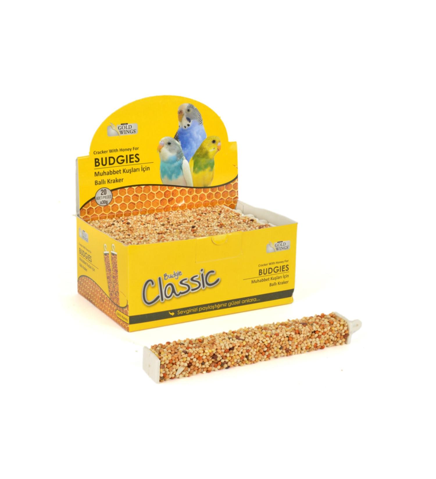 Gold Wings Gold Wings Budgie Pan Honey Crackers 20 Pack