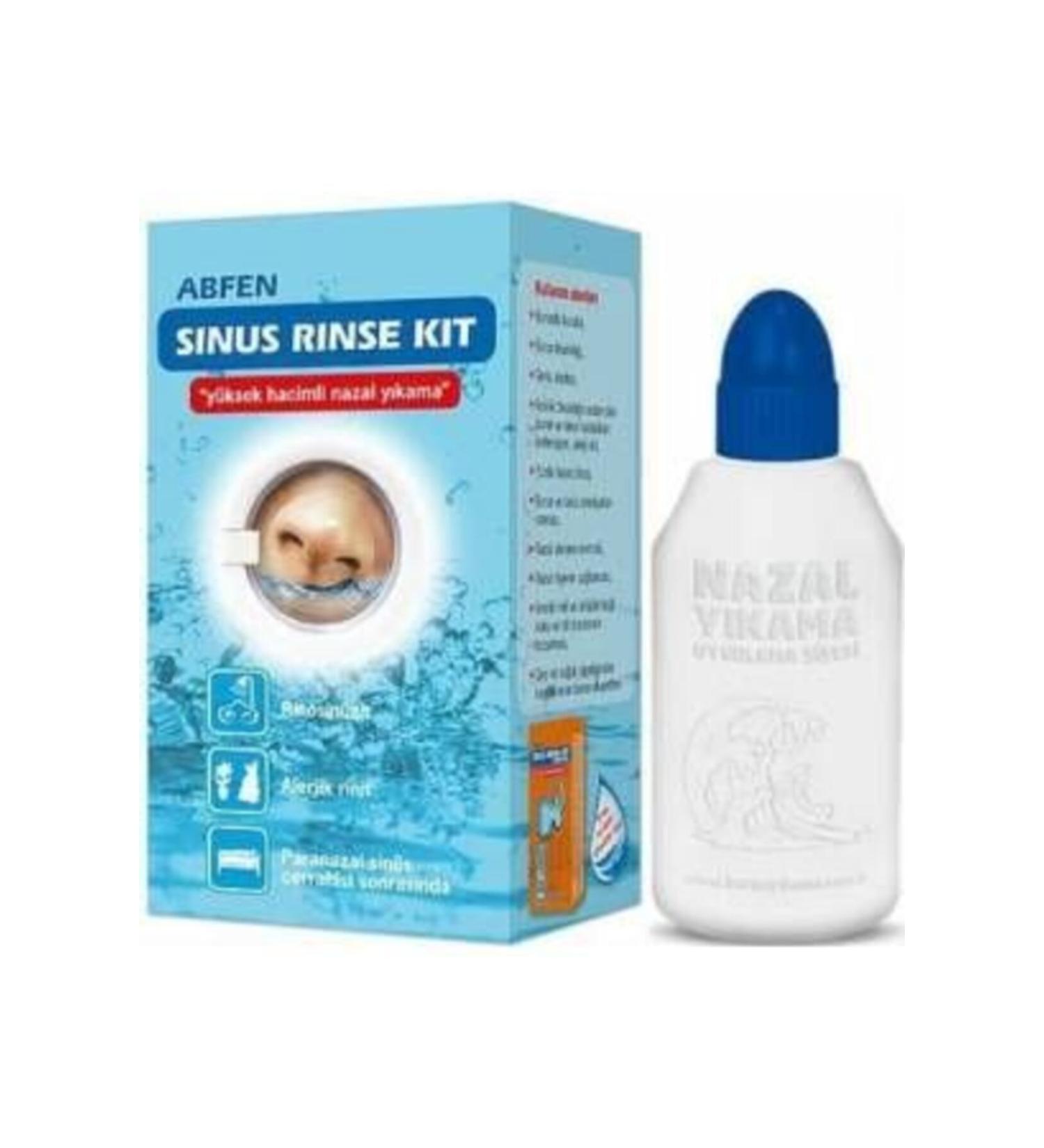 ABFEN Sinus Rinse Kit 25x240 Ml High Volume Nasal Wash