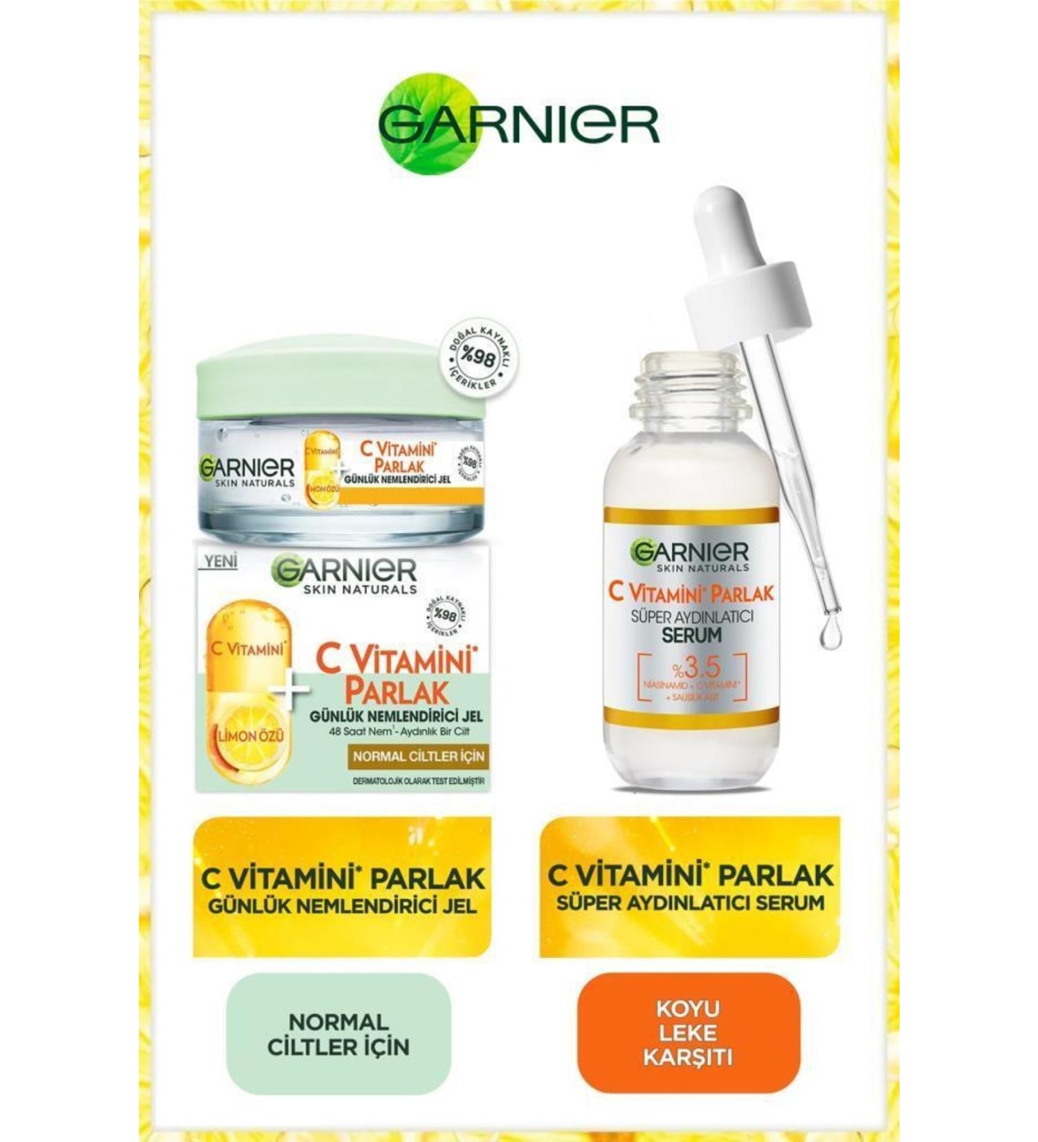 Garnier Vitamin C Brightening Serum Cream Set