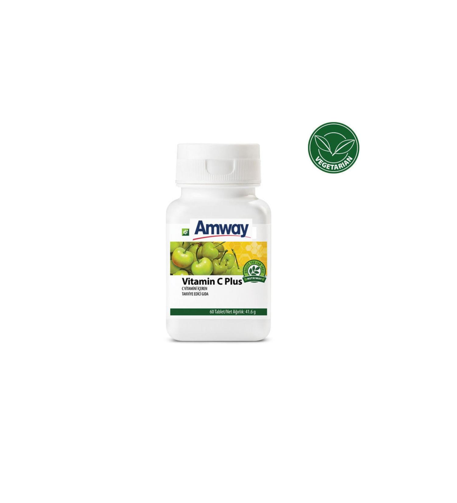 Amway Vitamin C Plus 60 Tablets - Buy Online on GoSupps.com