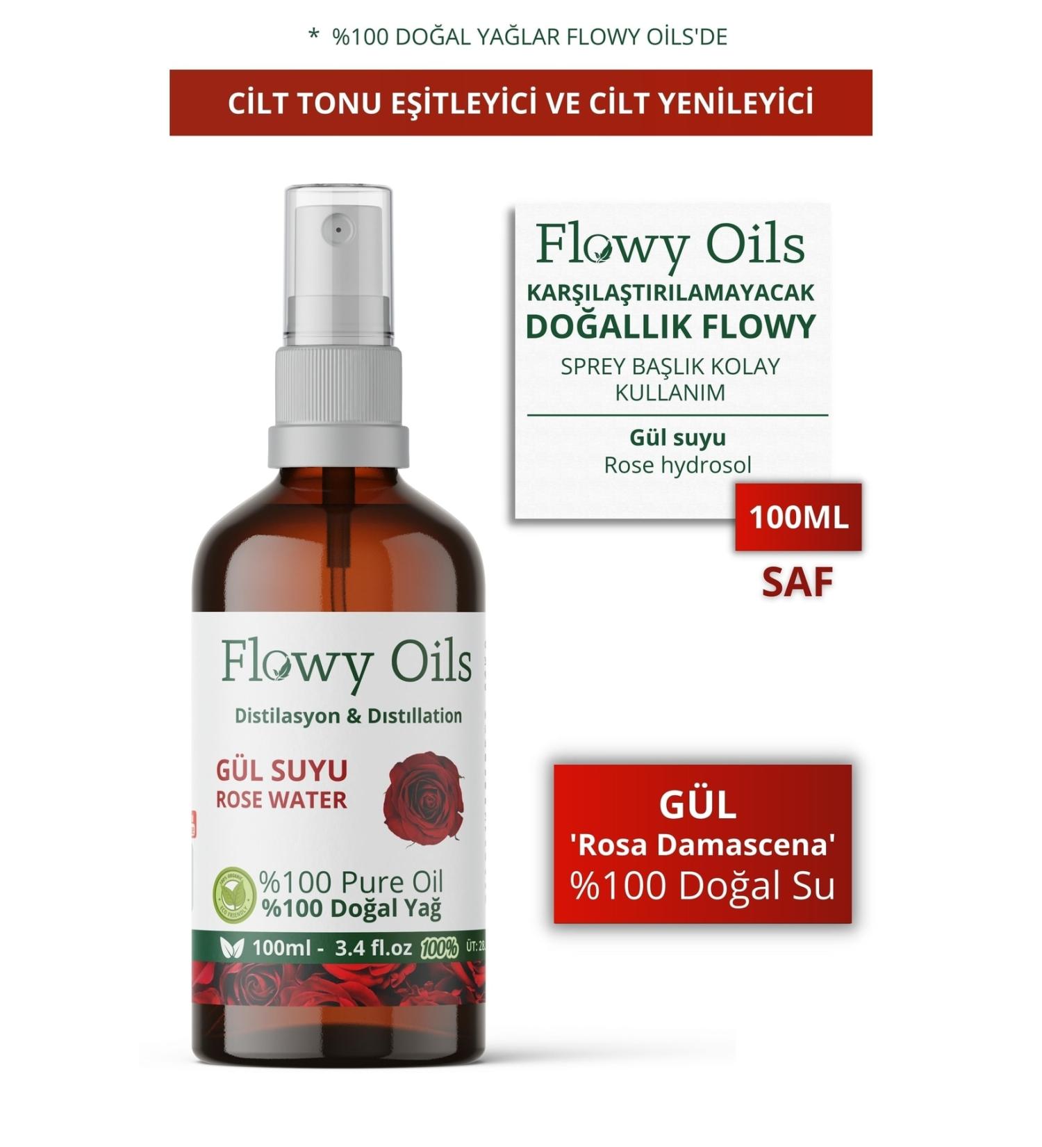 Celenzea Rose Water Glass Bottle 0 Fully Pure Natural Oil Distillation Hydrosol Water Rose Hydrosol 100ml - Buy Online on GoSupps.com