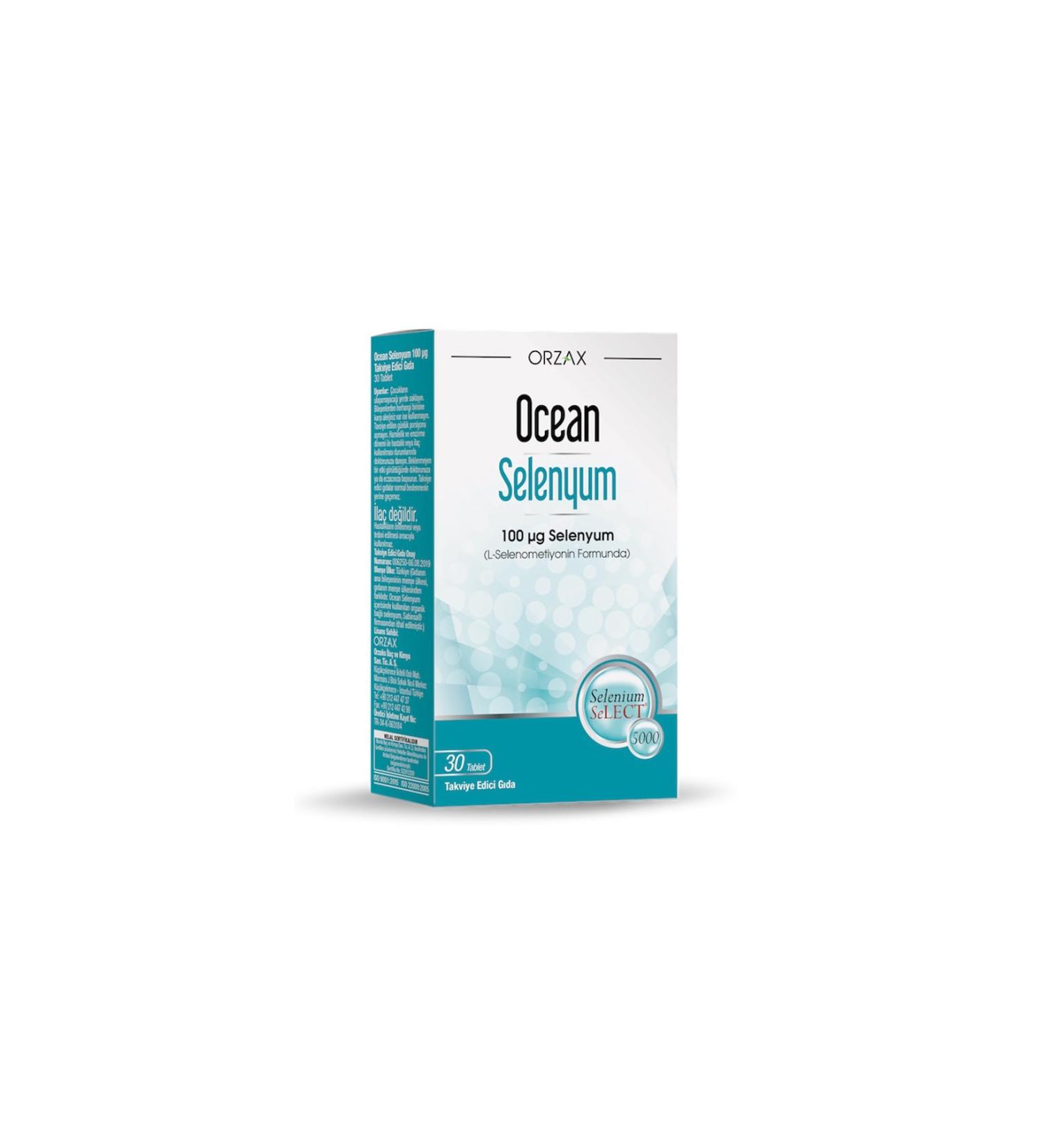 Ocean Selenium 30 Tablets 100 mg
