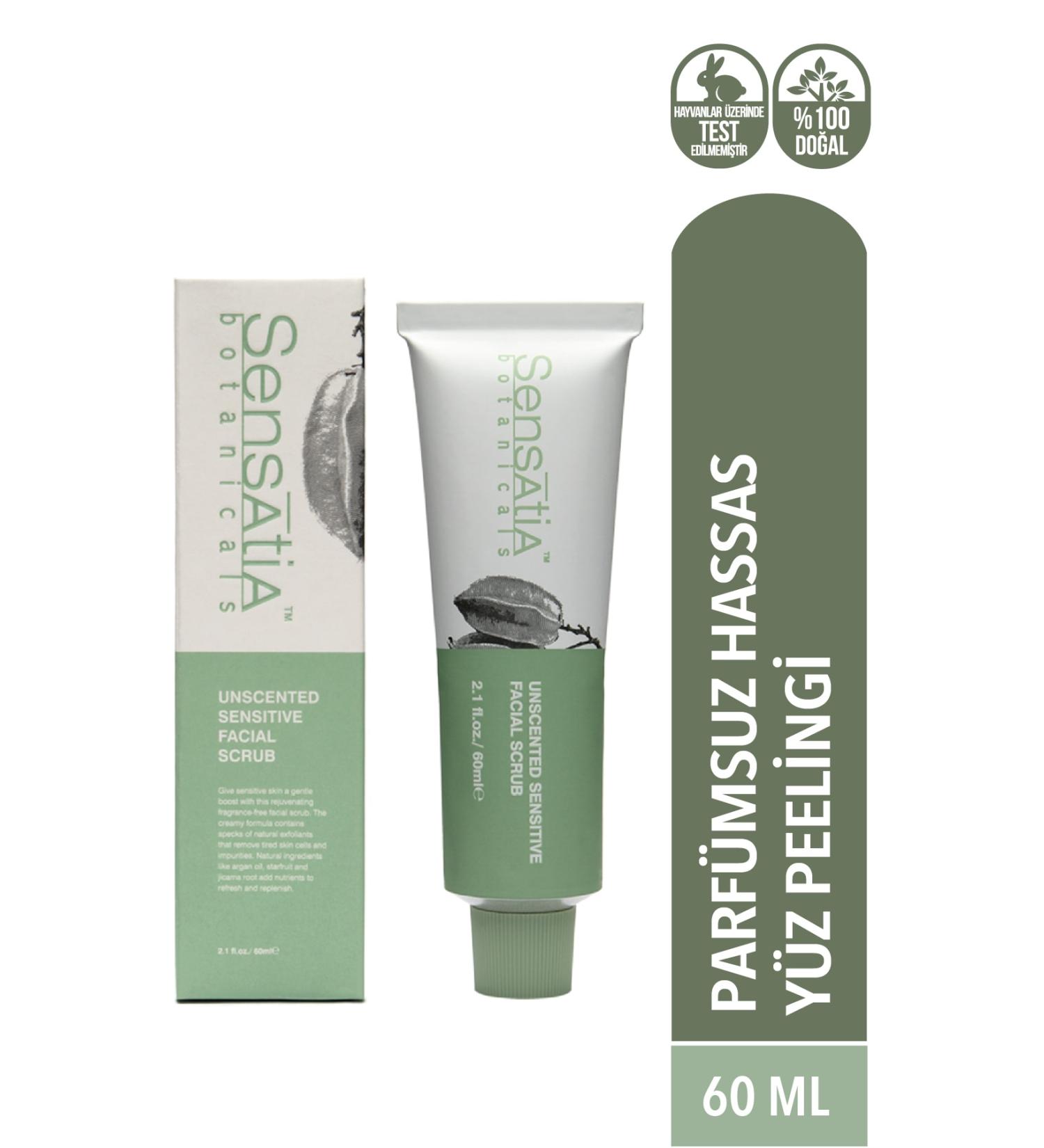 Sensatia Botanicals Unscented Sensitive Facial Scrub 60ml - Buy Online on GoSupps.com