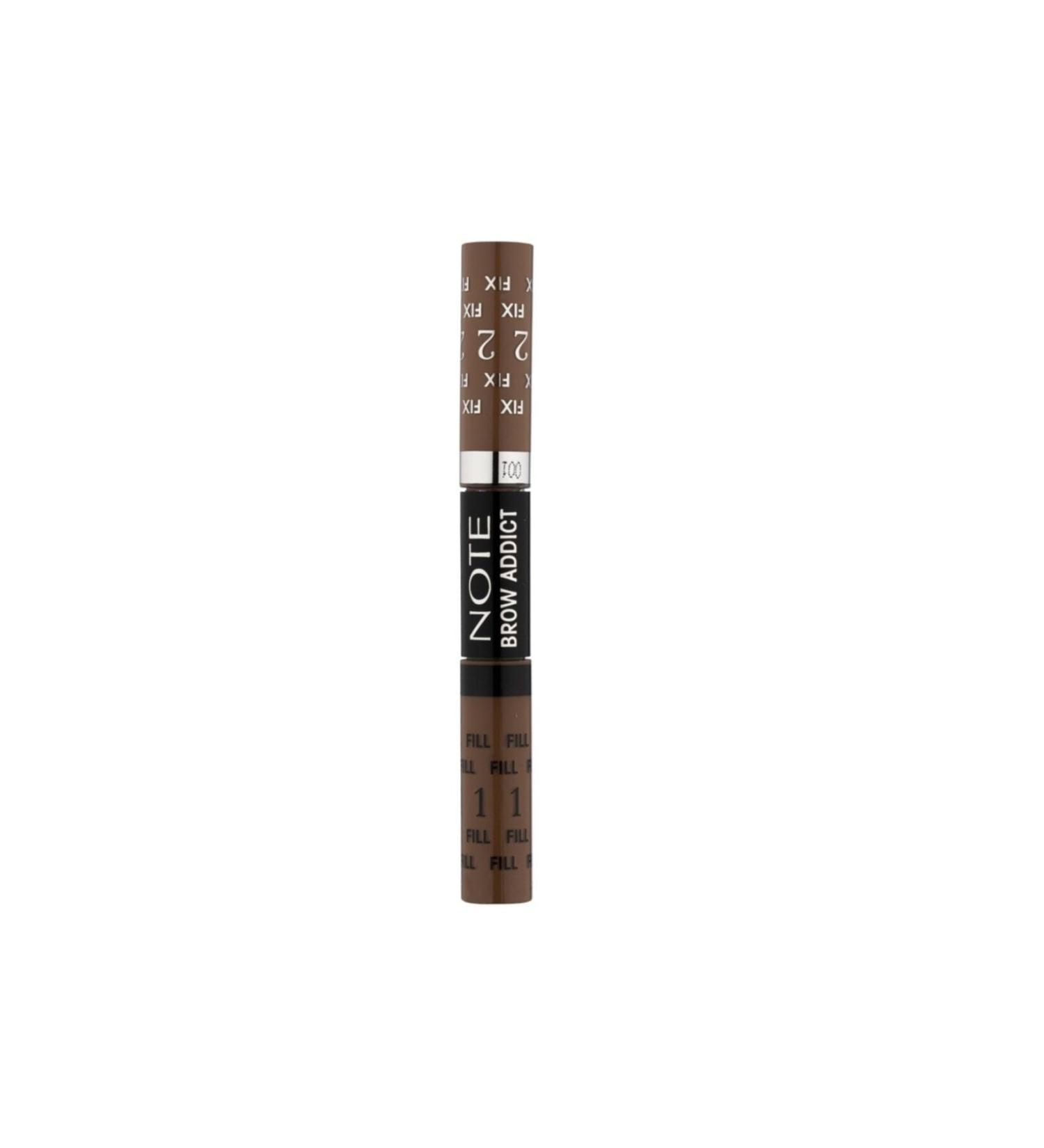 Note Cosmetics Brow Addict Fix Fill Eyebrow Shadow Mascara 2 in 1 02 .brow-222205 - Buy Online on GoSupps.com