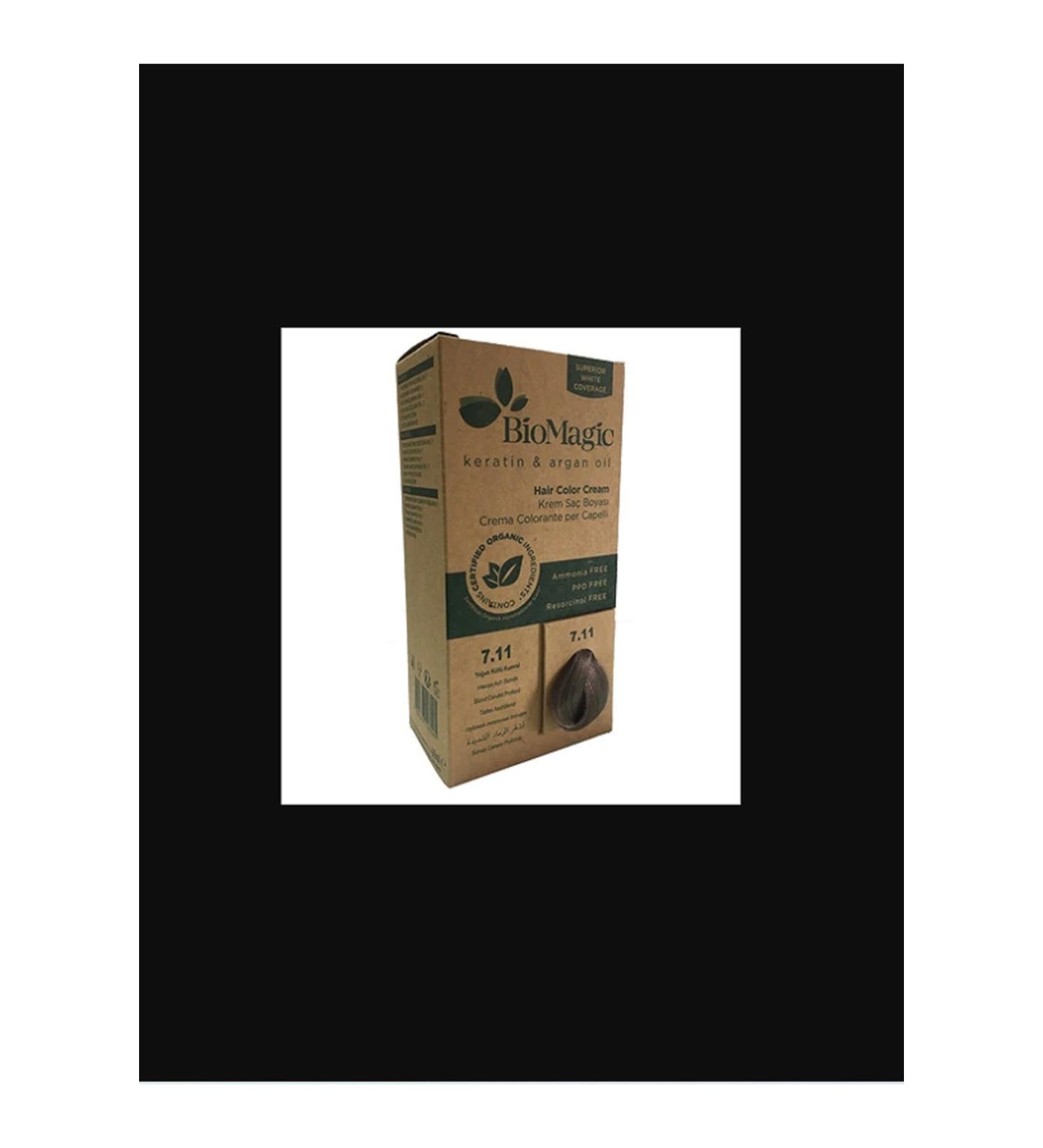 BioMagic Hair Dye Intense Ash Blonde No: 7.11**60ml. .111532