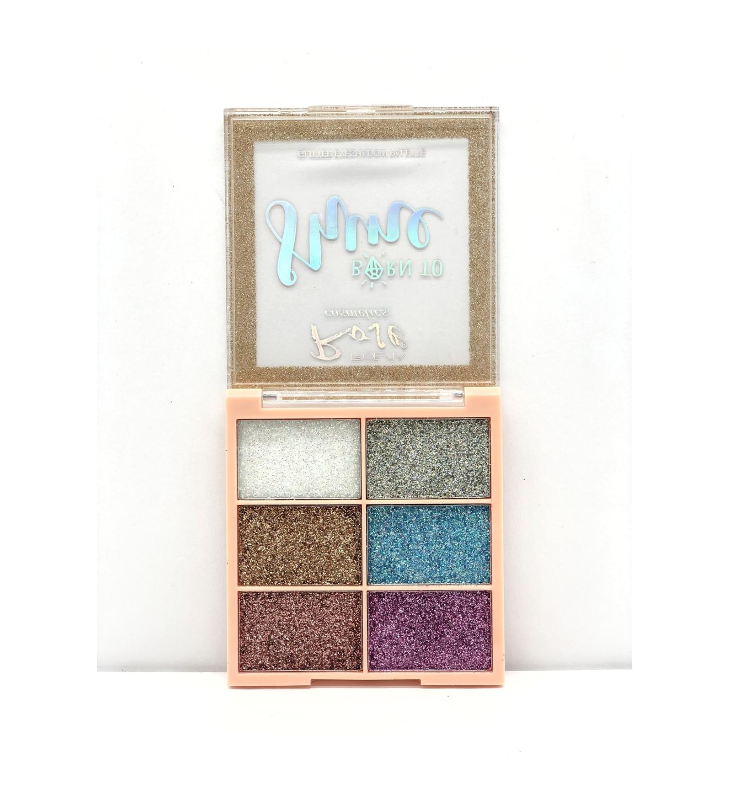Cosha Beauty Rose Born To Shine 6 Pack Glitter - 6 Colors Gl tter Eyeshadow
