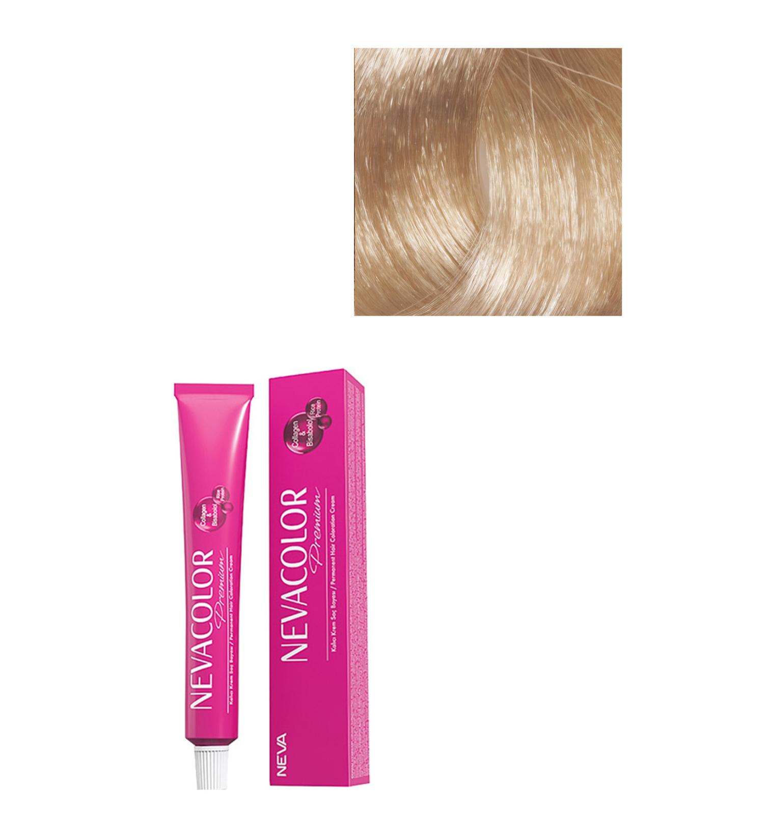 Neva Color Premium Permanent Hair Dye 10.00 - Extra Natural Platinum