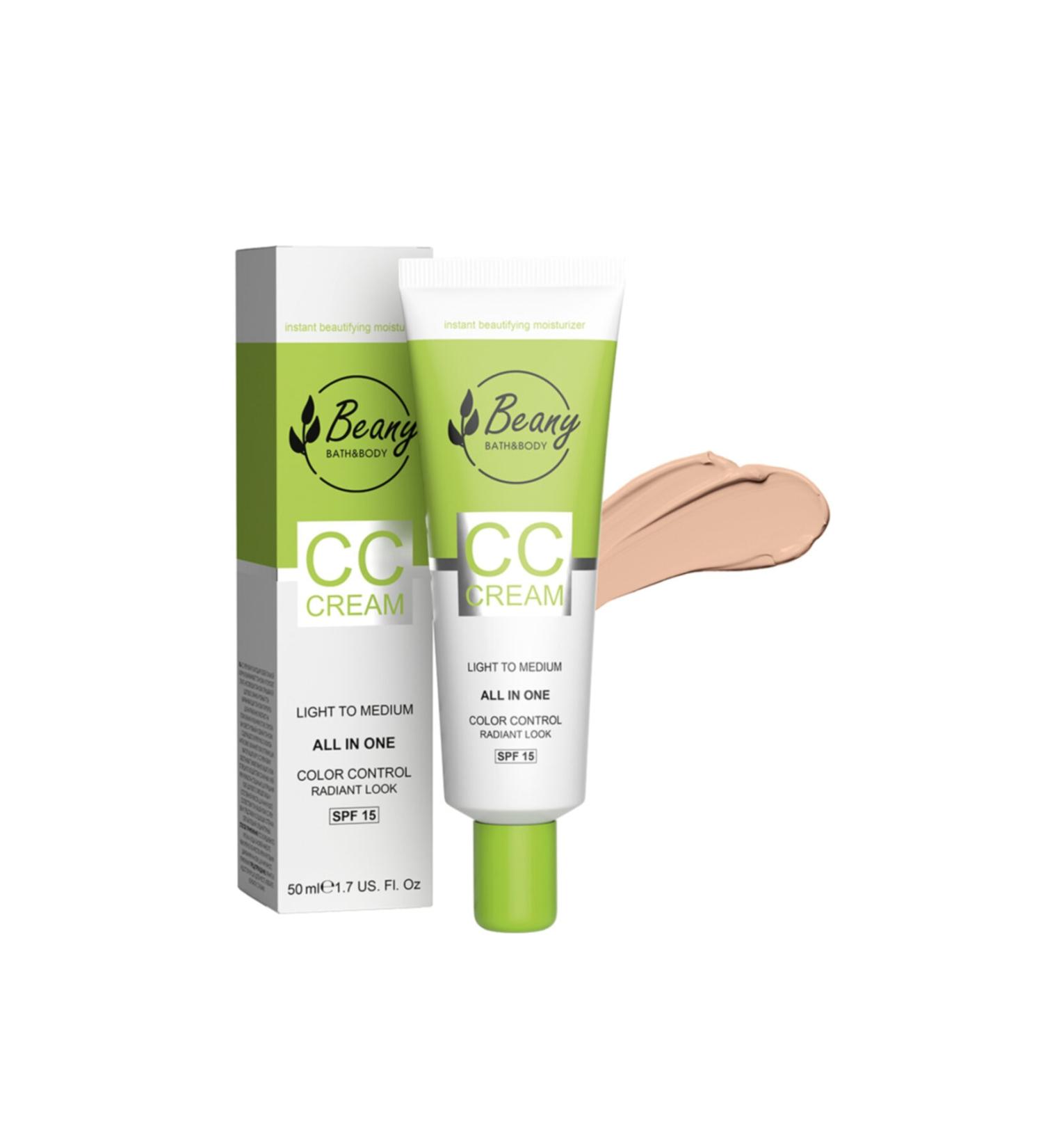 BEANY Cc Cream 15 Spf Light-Medium 50 ml