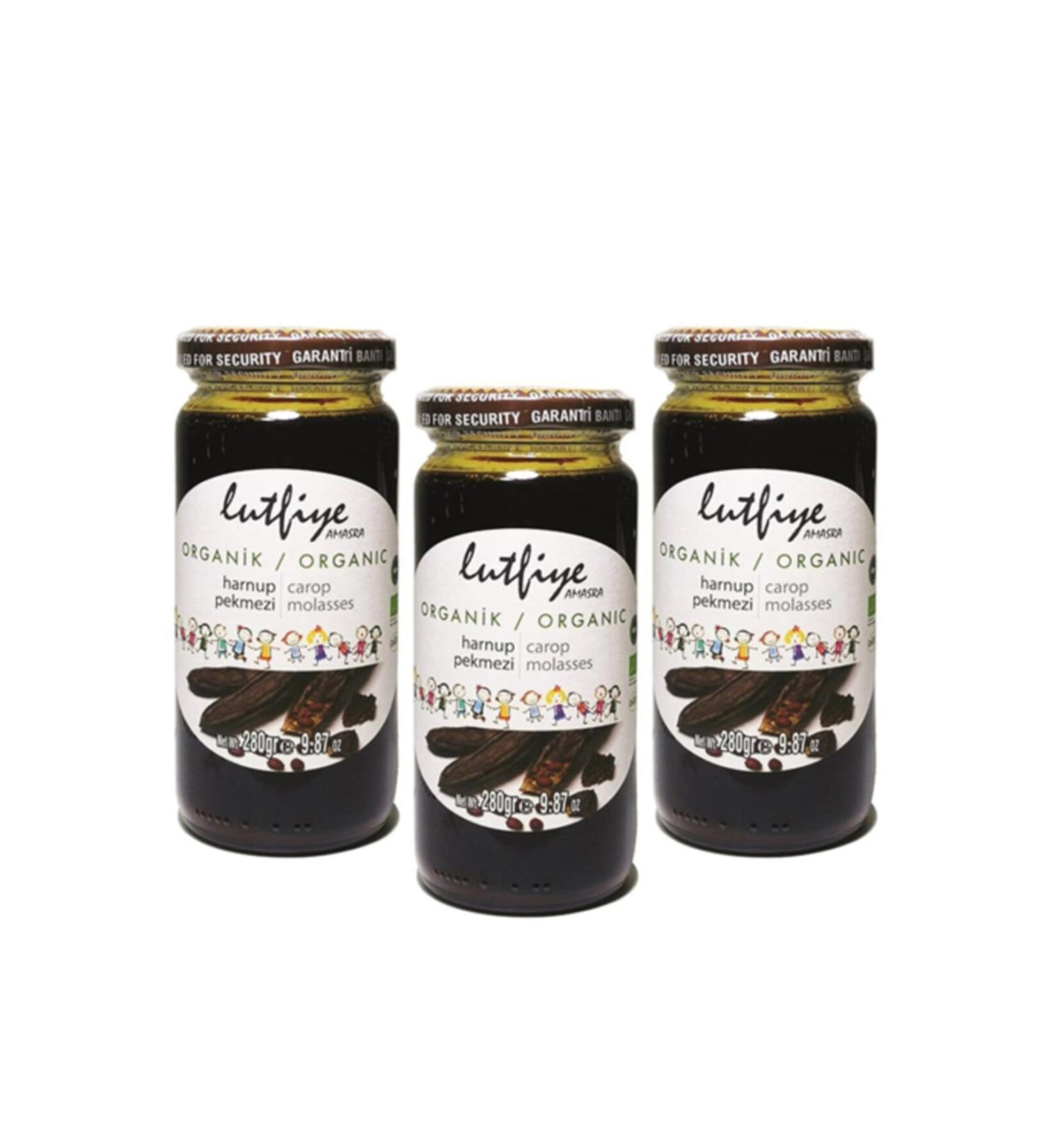 LUTFIYE Organic Carob Molasses 280 Gr / Pack of 3