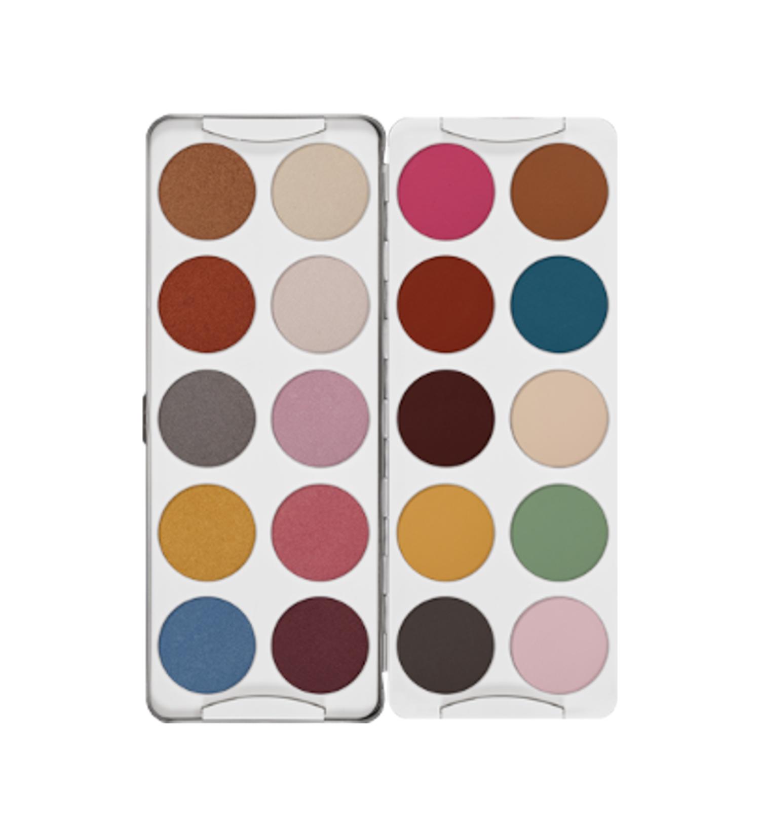 Kryolan 20 Eyeshadow - Eyeshadow Powder Palette 20 Colors No: CG 50 g 4041762413680