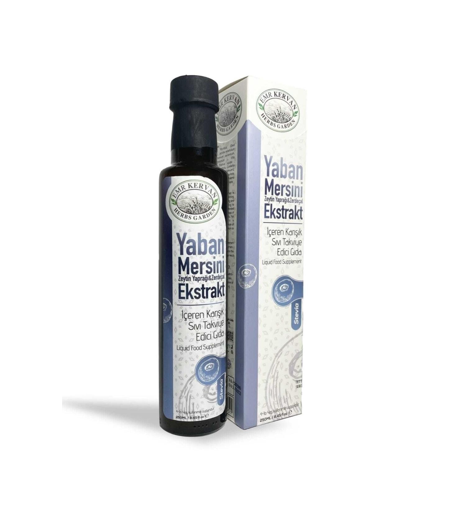 Emr Kervan Herbs Garden Blueberry Olive Leaf & Turmeric Extract Mixed Liquid Food Supplement 250 Ml - Buy Online on GoSupps.com