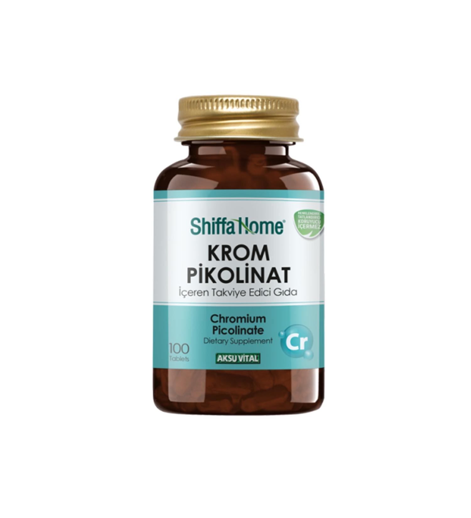 Shiffa Home Chromium Picolinate 100 Tablets