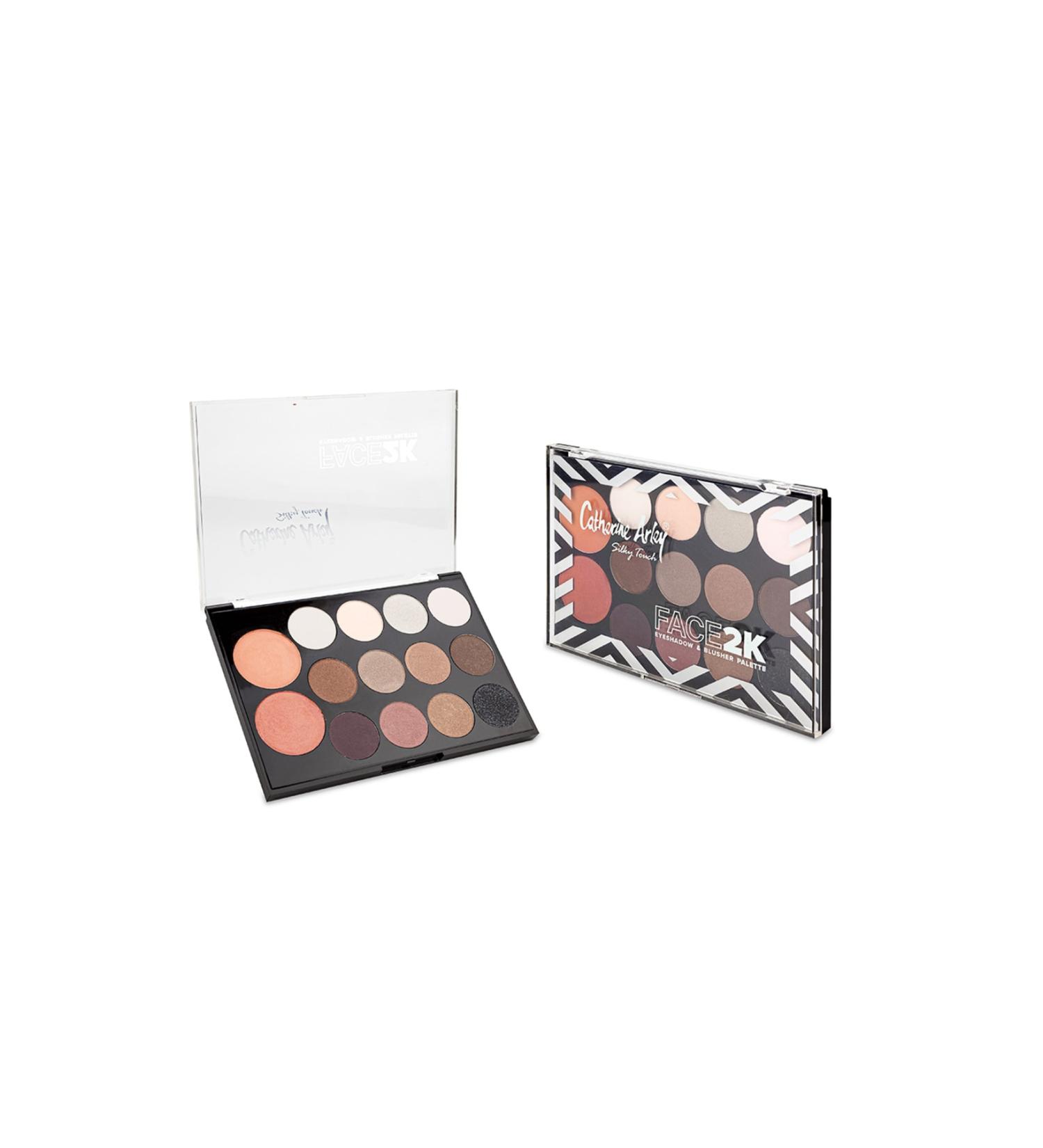 Catherine Arley Face 2k Eyeshadow&blusher Palette-02 Eyeshadow Palette and Blush