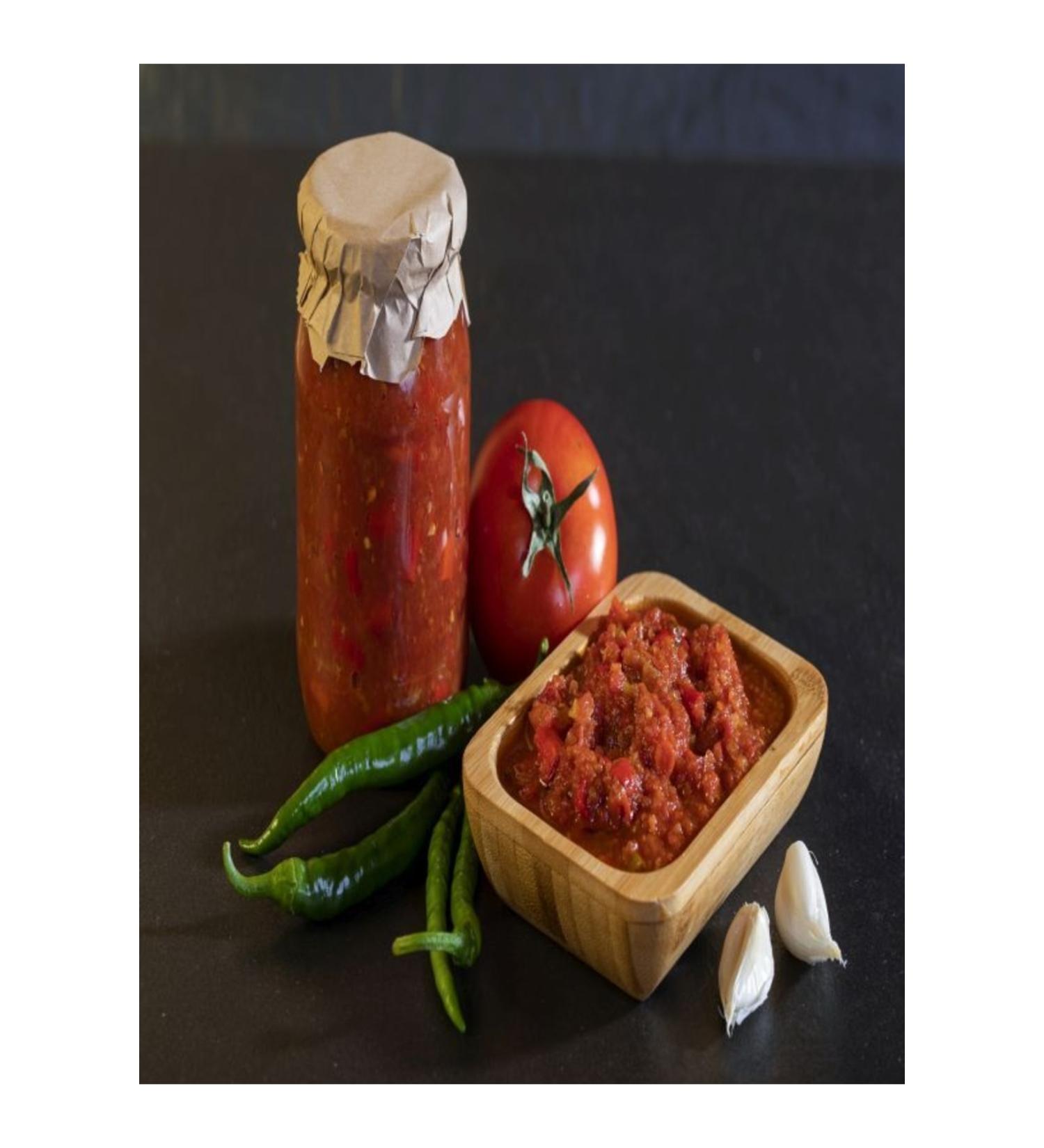 ESENTEPEL Y R K ALI Organic Olive Oil Hot Sauce 370 Gr