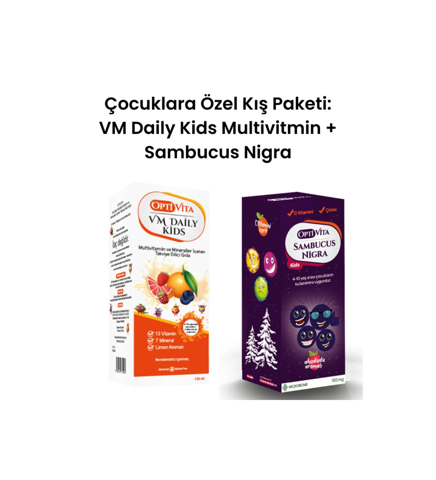 Optivita Sambucus Nigra Kids Syrup Vm Daily Multivitamin Syrup