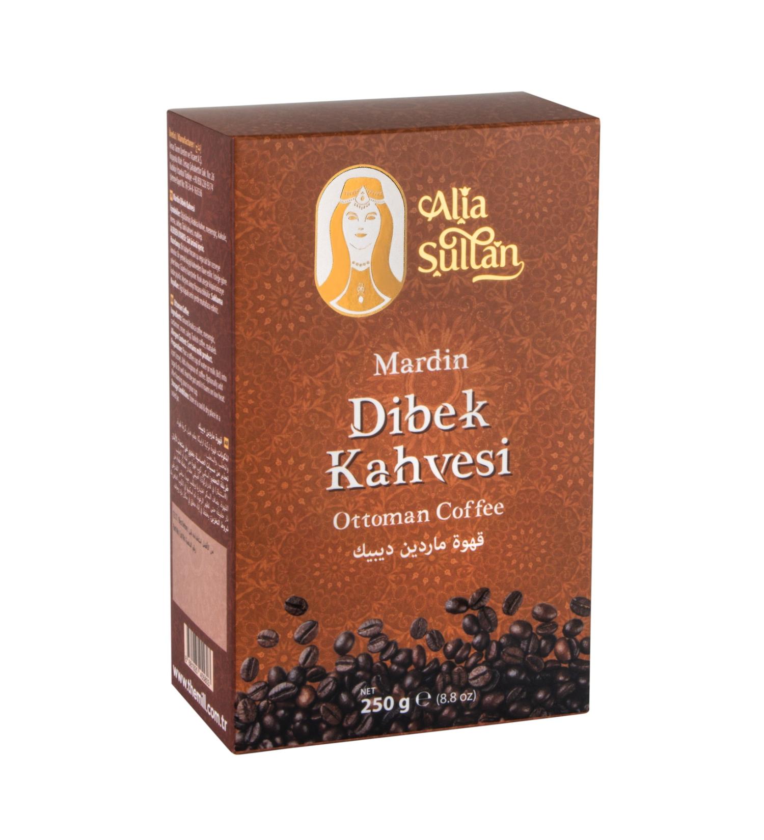 Alia Sultan Mardin Dibek Coffee 250 gr - Authentic and Traditional Taste - Does Not Contain Artificial Sweeteners - Buy Online on GoSupps.com