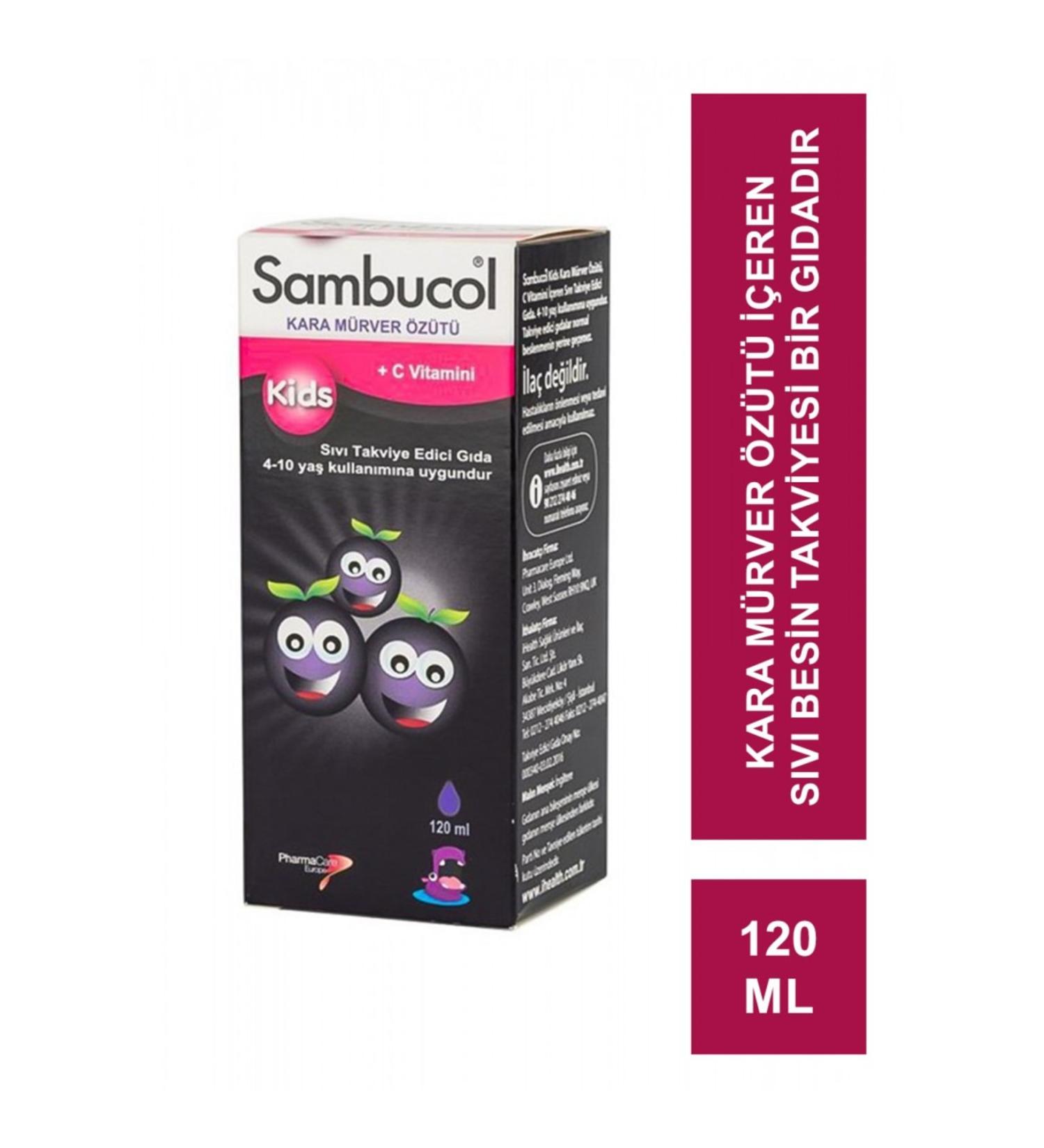 Sambucol Kids Black Elderberry Extract Liquid Syrup 120 Ml
