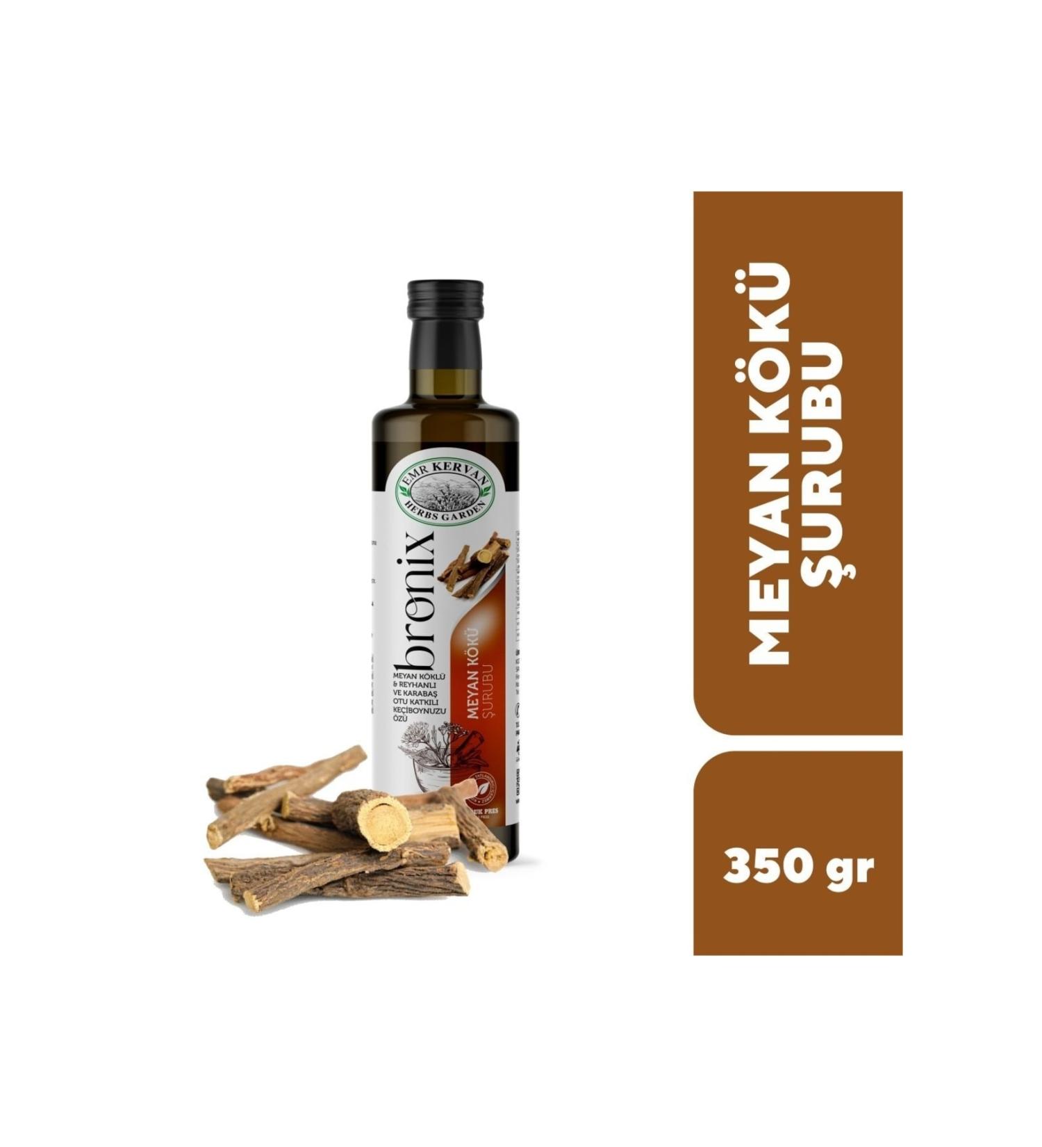 Emr Kervan Herbs Garden Bronix Licorice Root Syrup (Elixir) Extract 350gr
