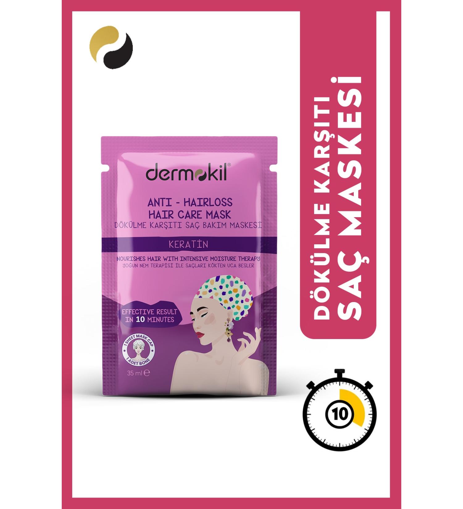 Dermokil Keratin Steam Hair Care Mask 35 ml - Buy Online on GoSupps.com