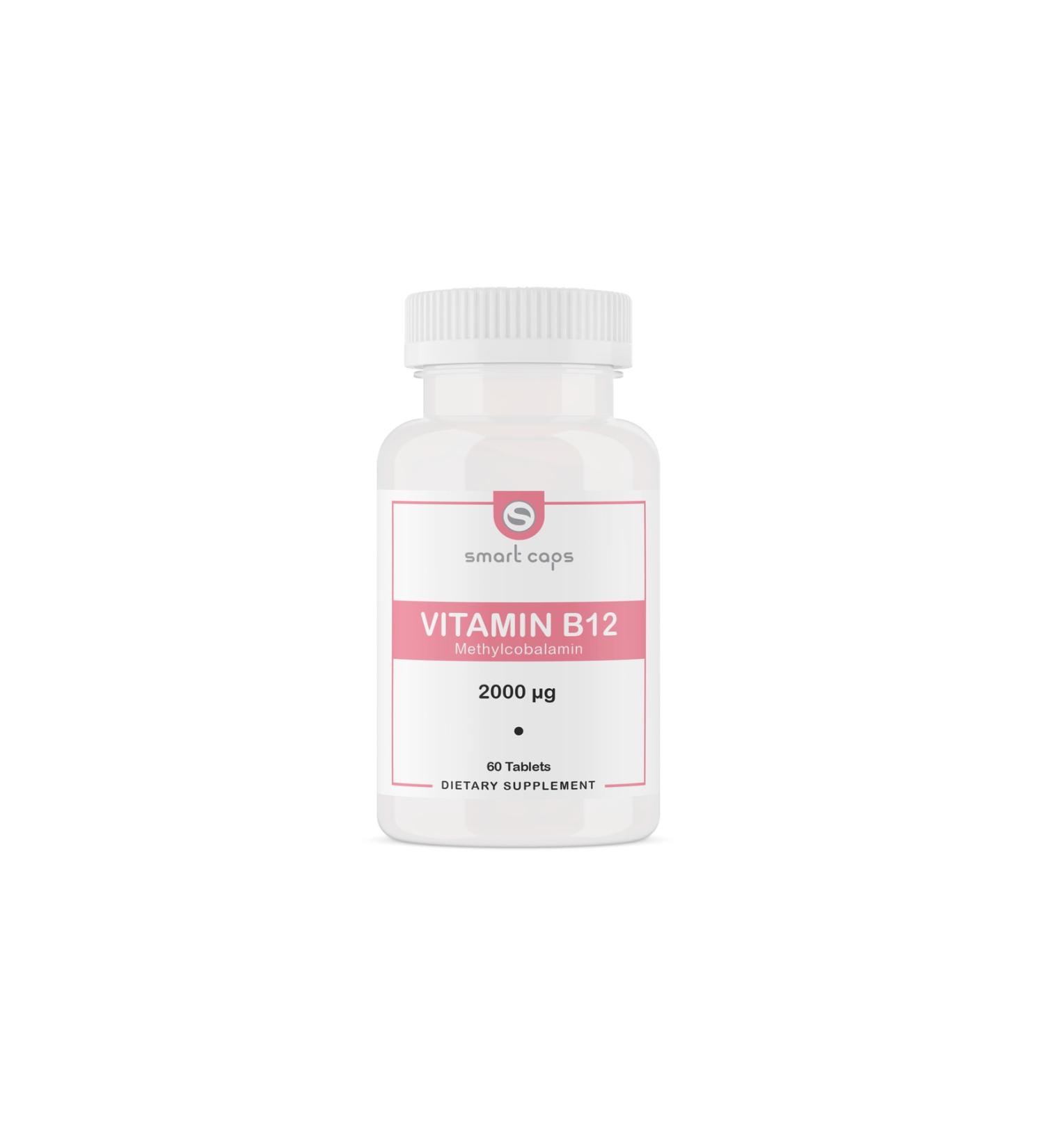 Smartcaps Vitamin B12 2000 g / 60 Tablets