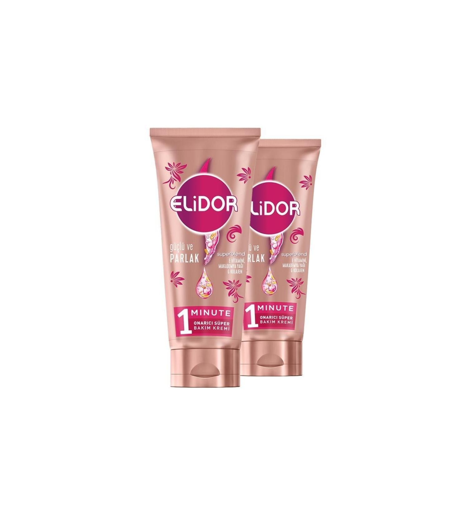 Elidor Superblend Strong and Shiny Super Care Cream 170 Ml X 2