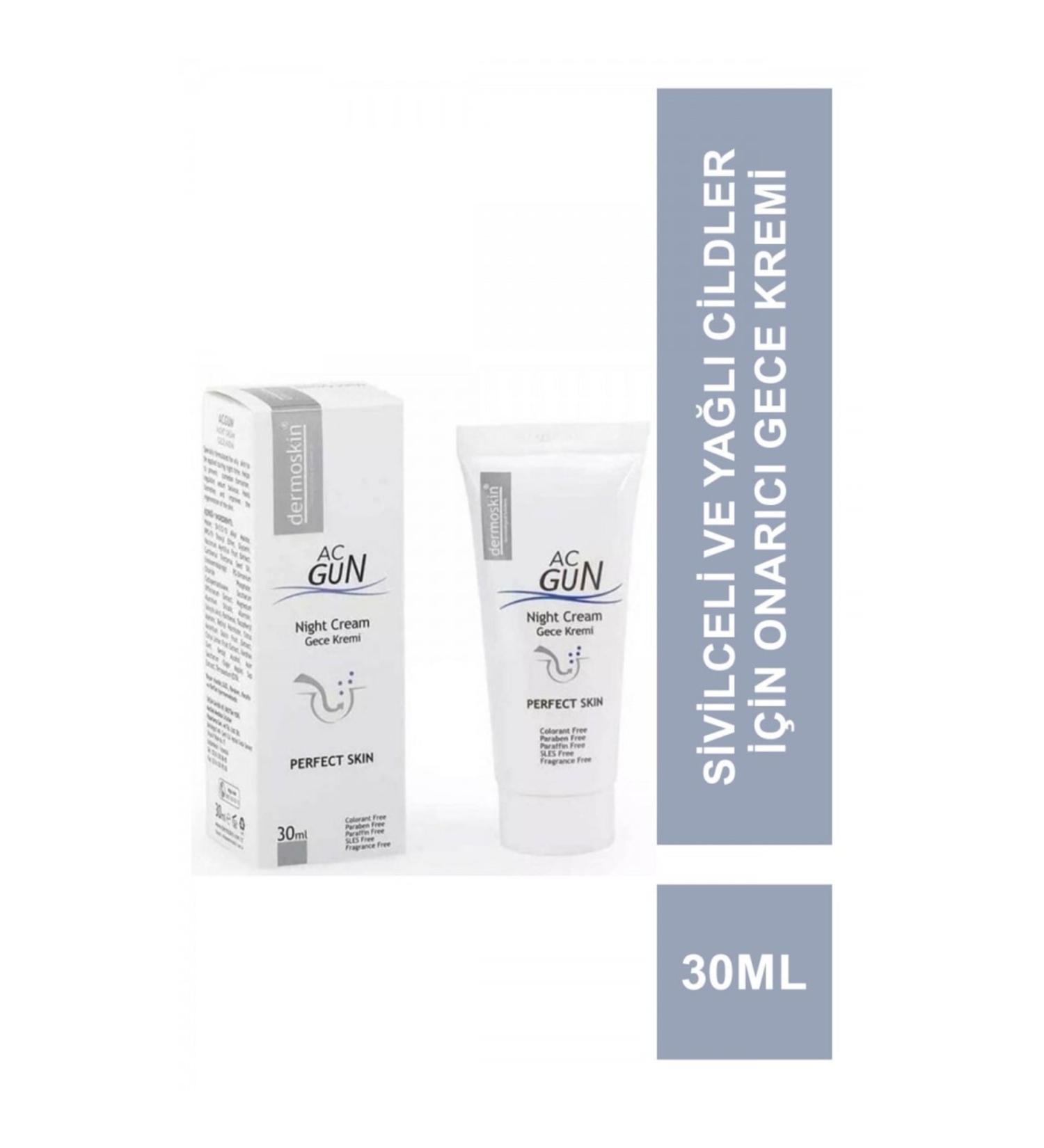 Dermoskin Acnegun Repairing Night Cream 30 Ml