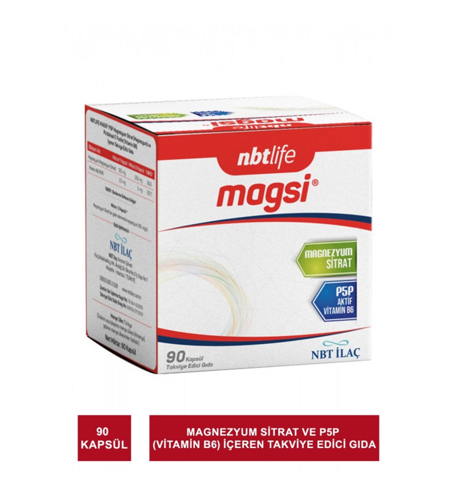 NBT Life Magsi+p5p 90 Capsules