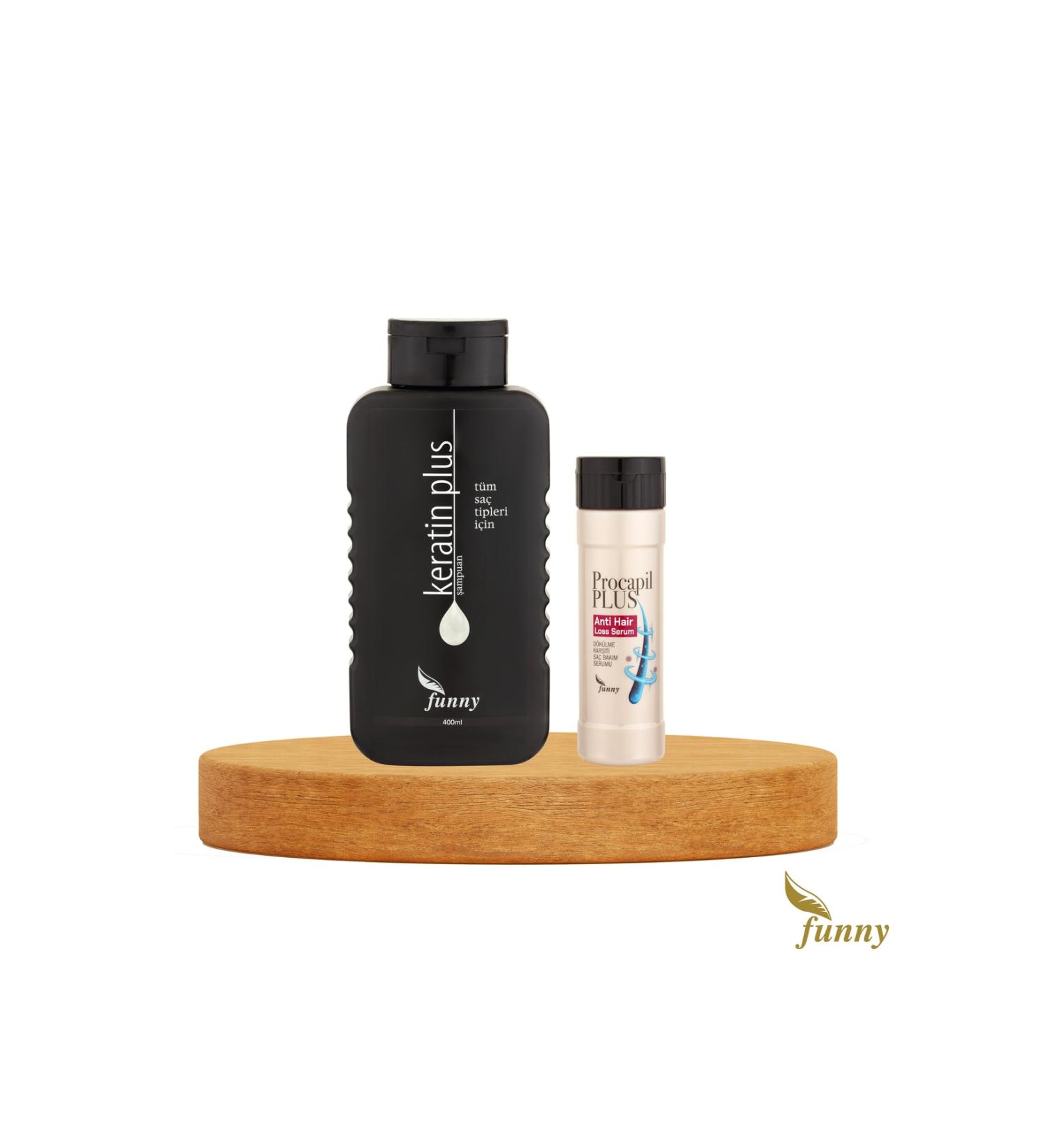Funny Propacil Plus Keratin Hair Care Serum and Keratin Shampoo Set