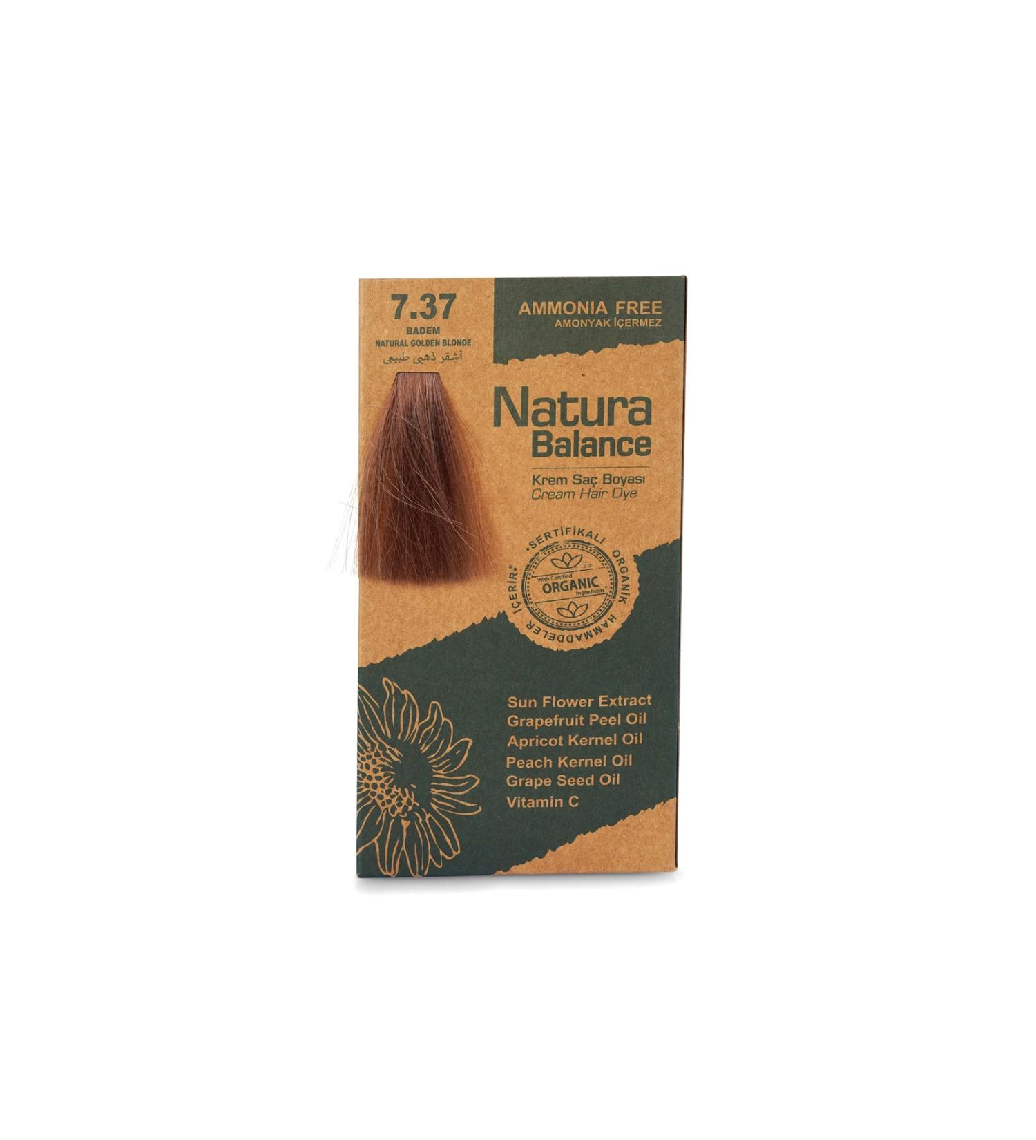 NATURABALANCE Nb Organic Hair Dye No:7.37 Almond