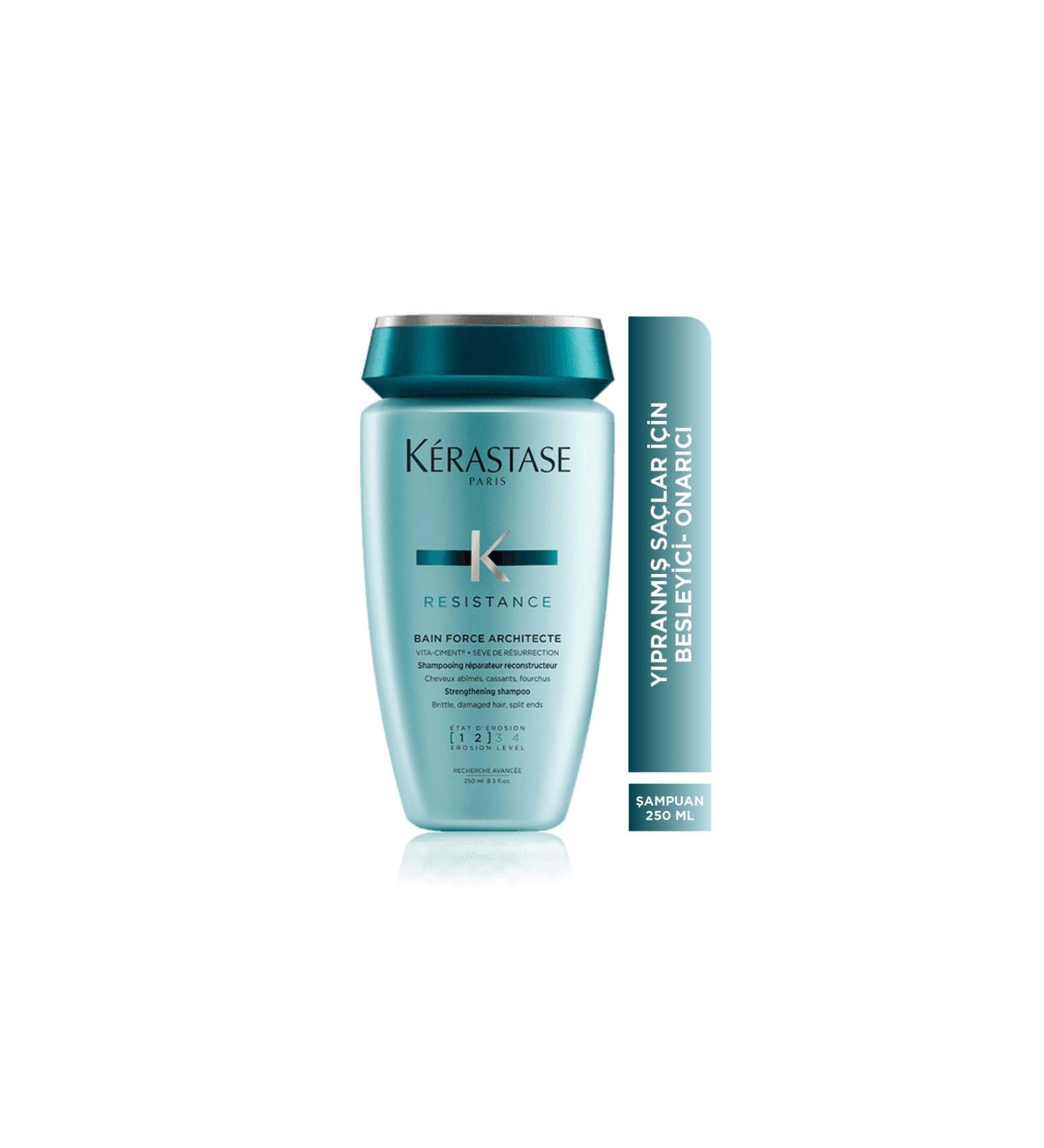 Kerastase Bain Force Architecte Repair Shampoo for Weak and Damaged Hair 250ml - Buy Online on GoSupps.com