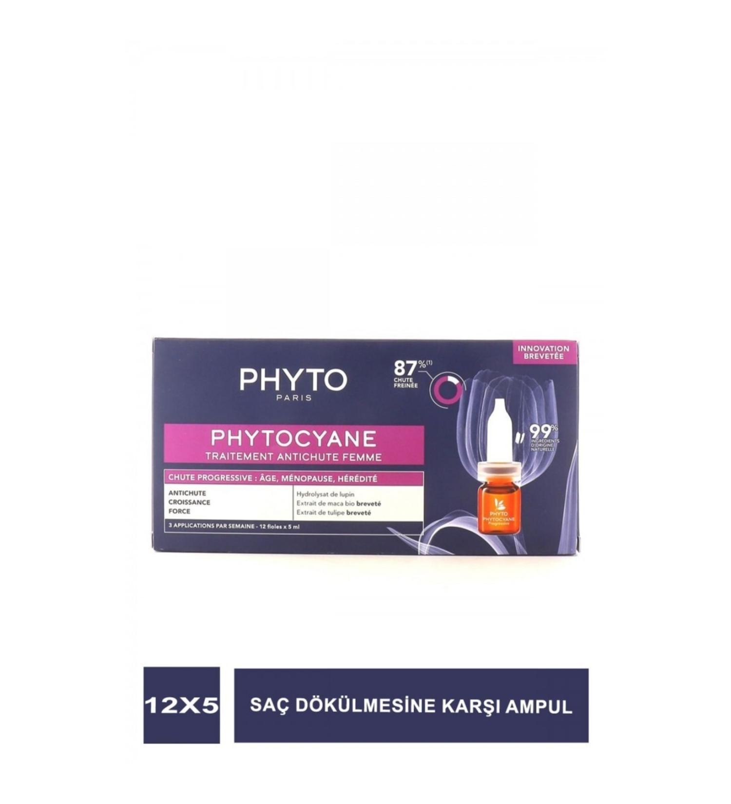 Phyto Cyane Female Type Chronic Hair Loss Anti-Hair Loss 12 X 5 ml Ampoules