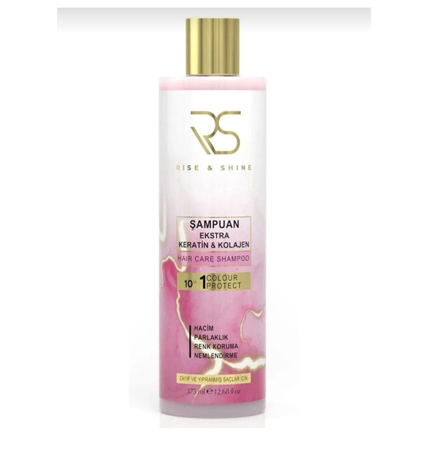 rise and shine Keratin & Collagen Shampoo -375ml